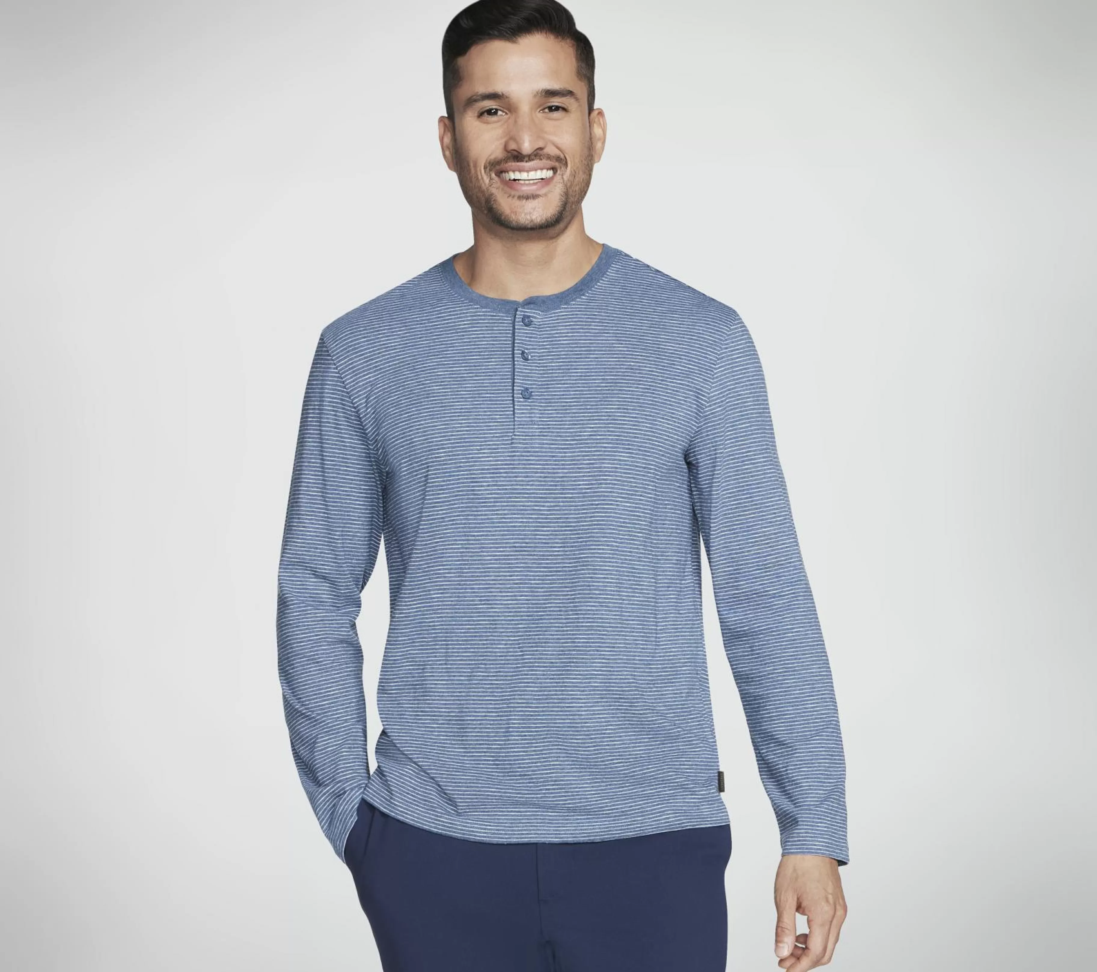 Partes De Cima | Partes De Cima | SKECHERS Skech Jersey Henley DENIM