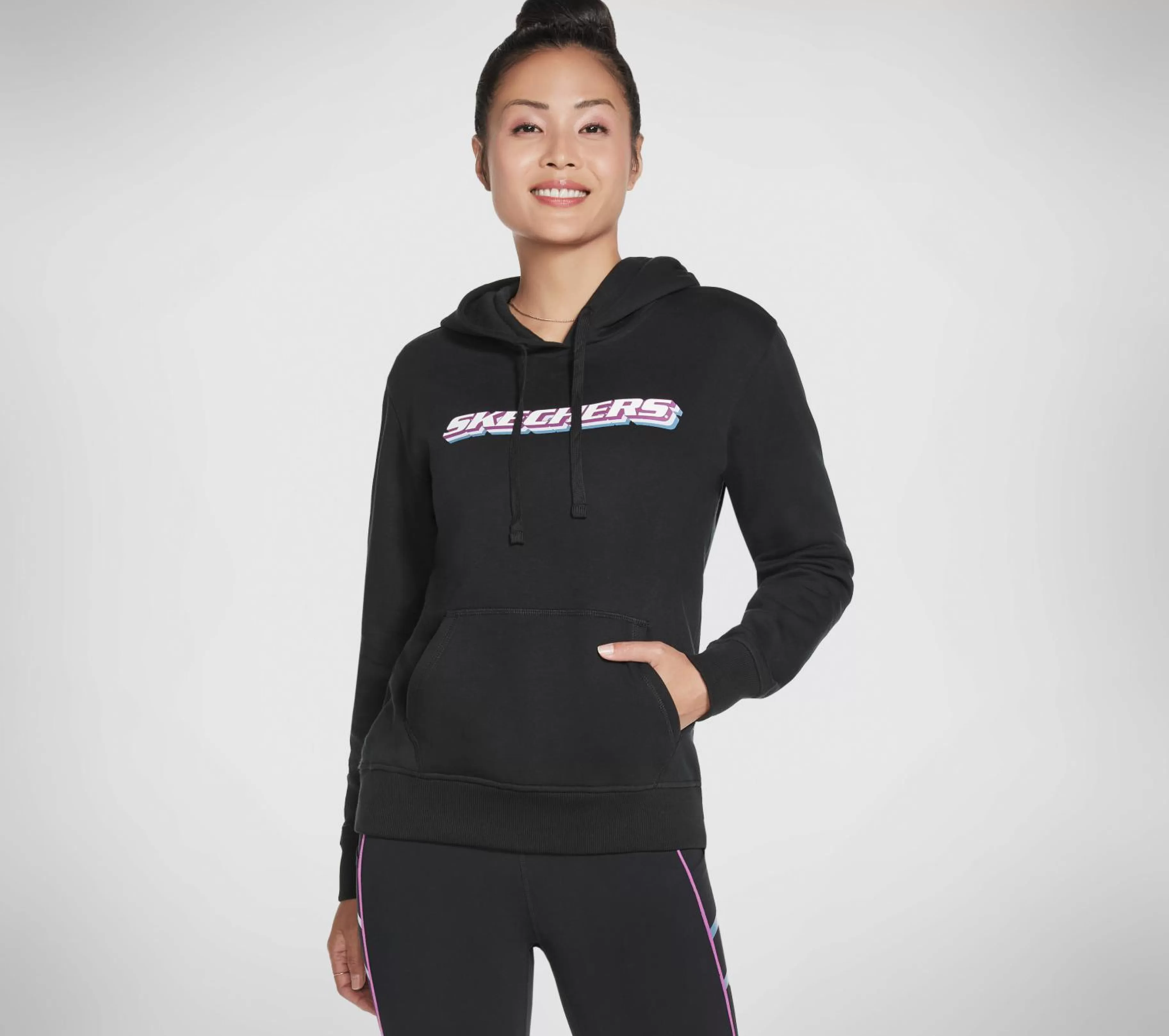 Partes De Cima | Partes De Cima | SKECHERS Apparel Block Heritage Pullover Hoodie PRETO