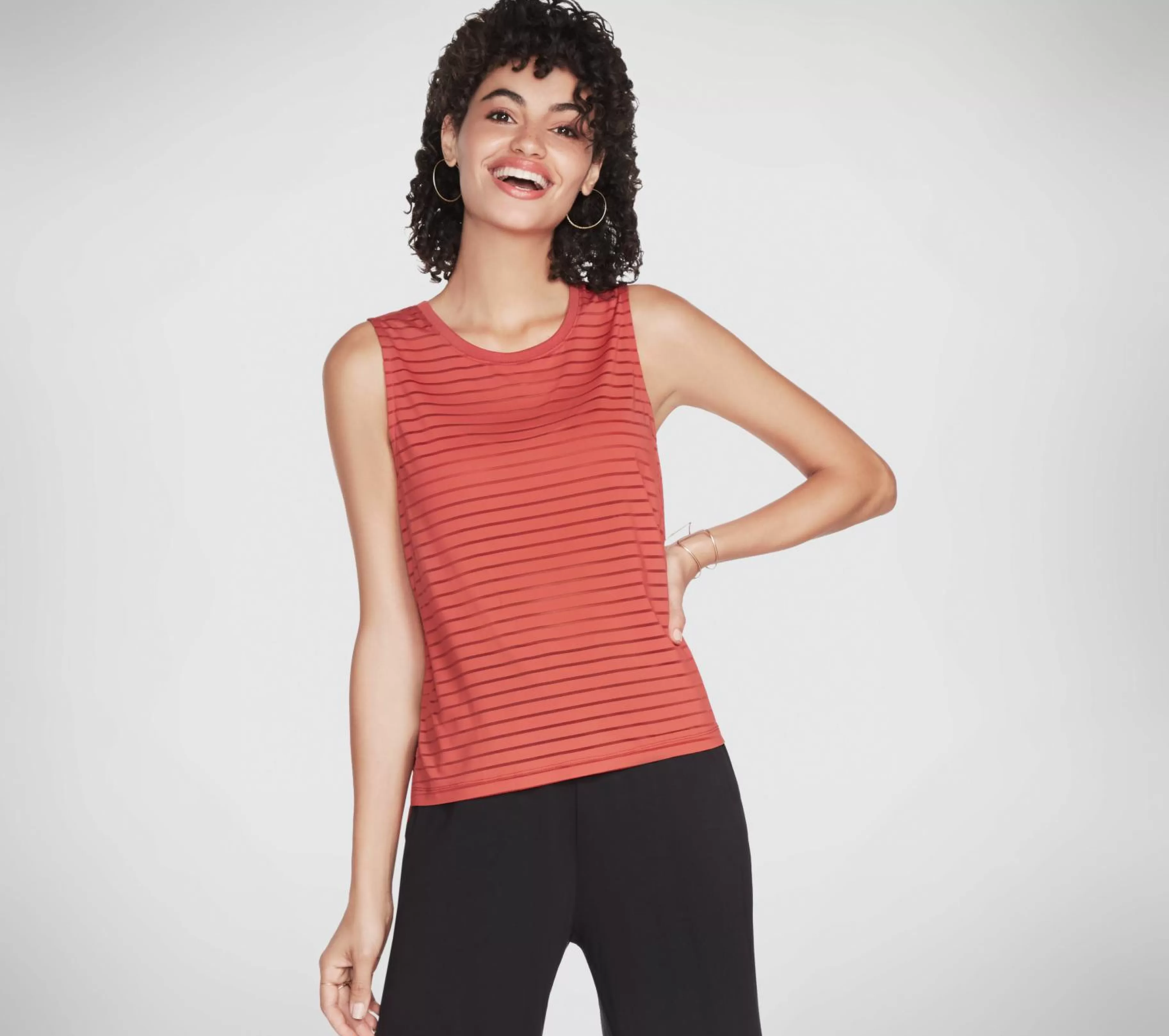 Partes De Cima | Partes De Cima | SKECHERS Apparel Exploration Shadow Tank Top TIJOLO