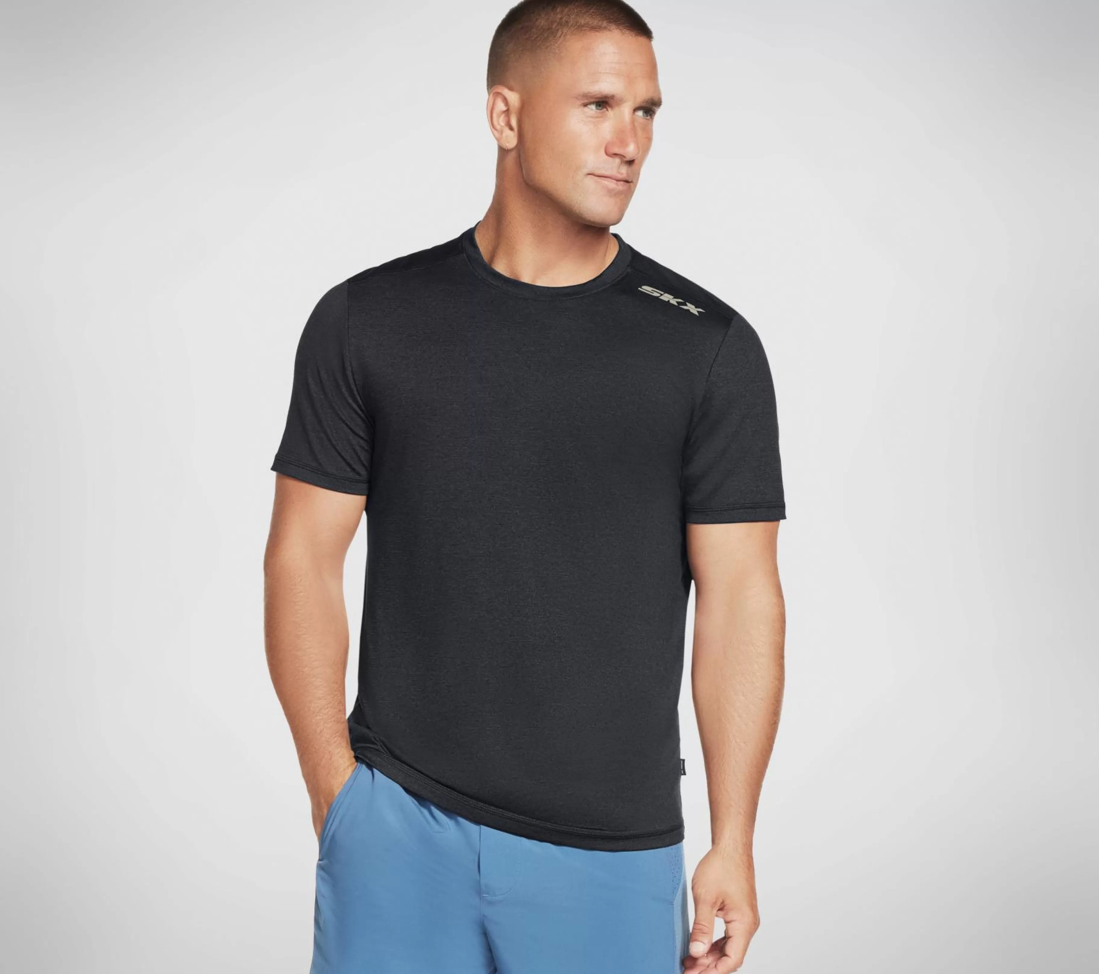 Partes De Cima | Partes De Cima | SKECHERS Apparel Skech-Air Tee Shirt PRETO