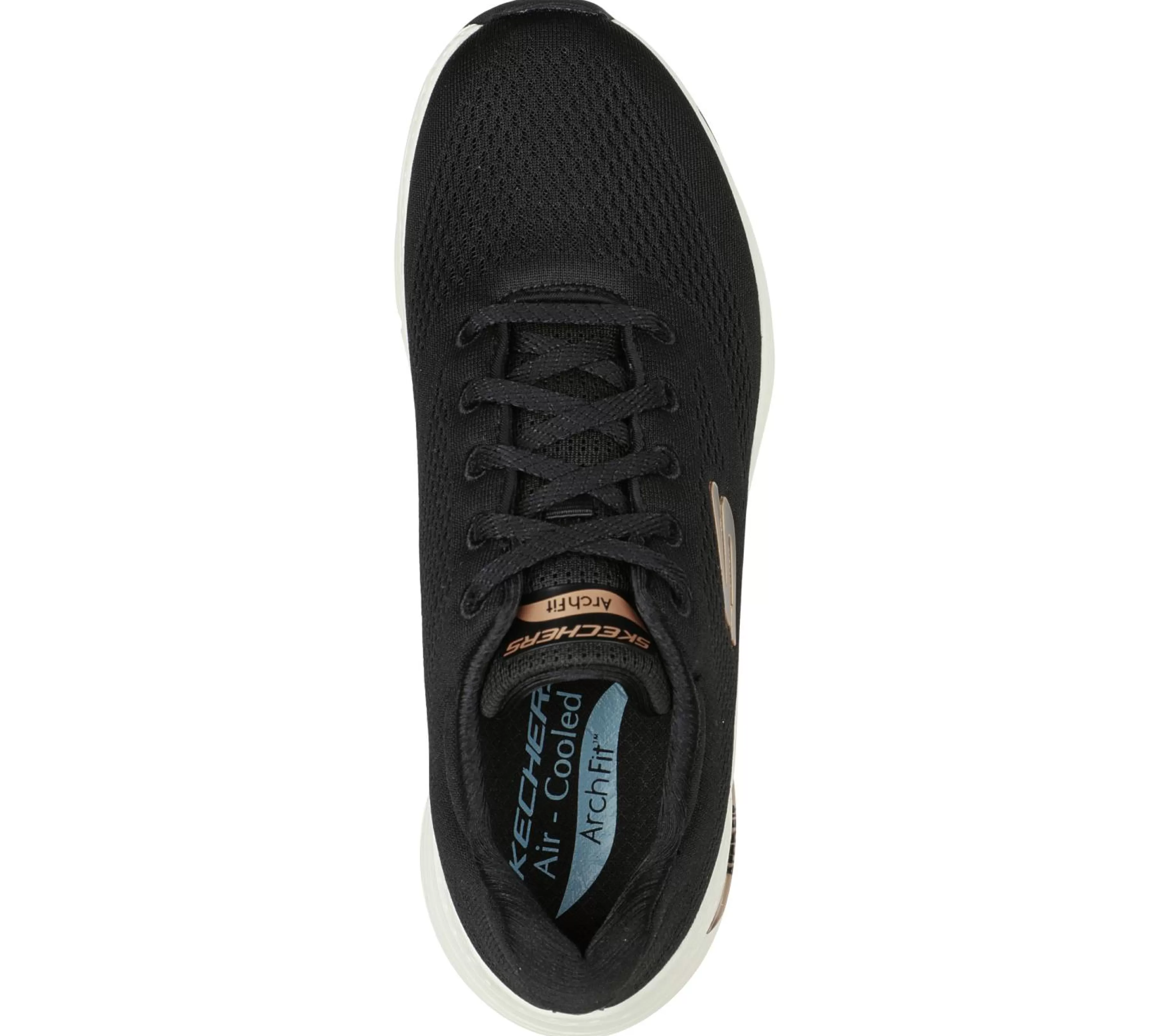 Com Atacadores | Sapatilhas | SKECHERS Arch Fit - Big Appeal PRETO / DOURADO ROSA