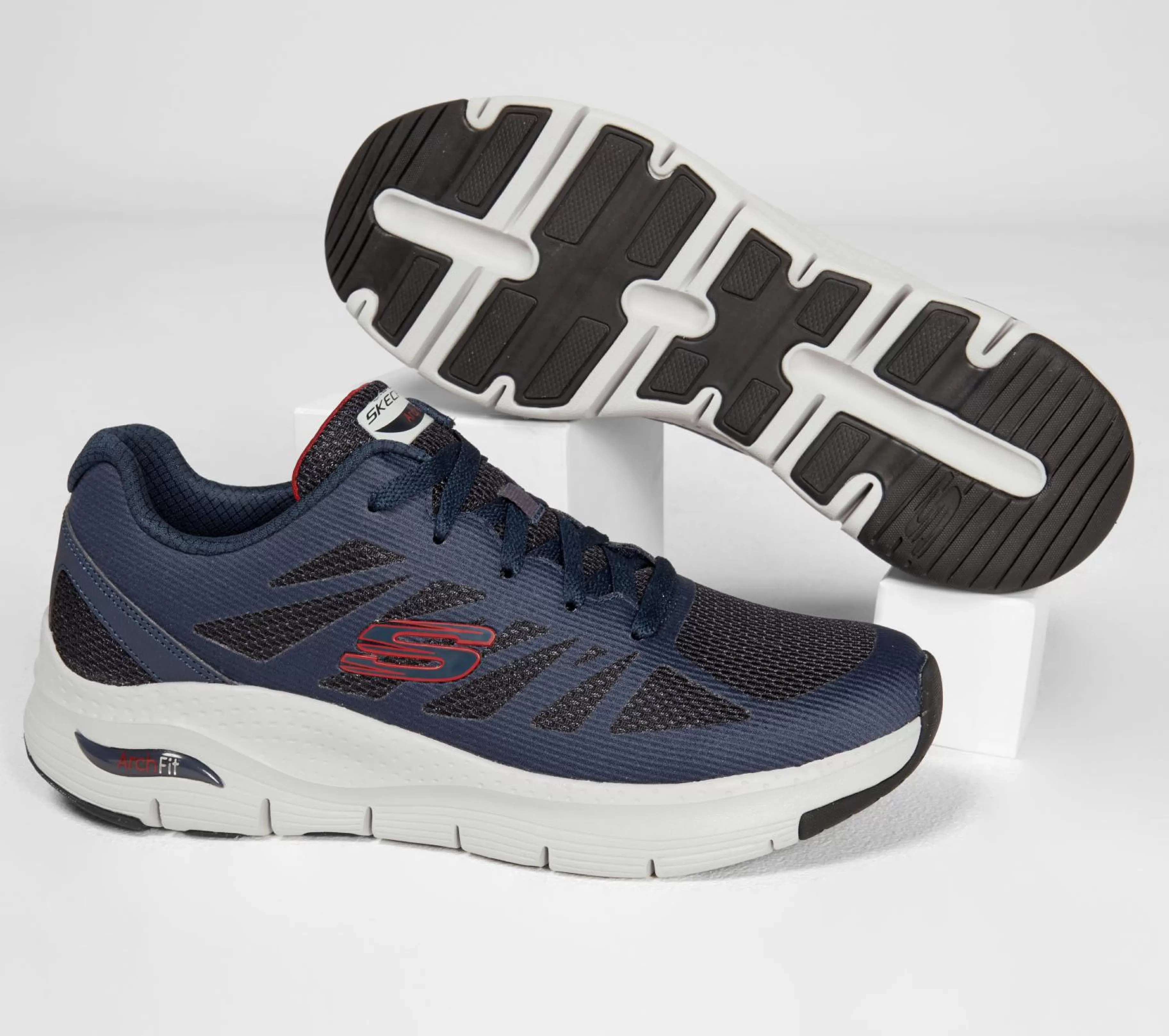 Sapatilhas | SKECHERS Arch Fit - Charge Back NAVY / VERMELHO