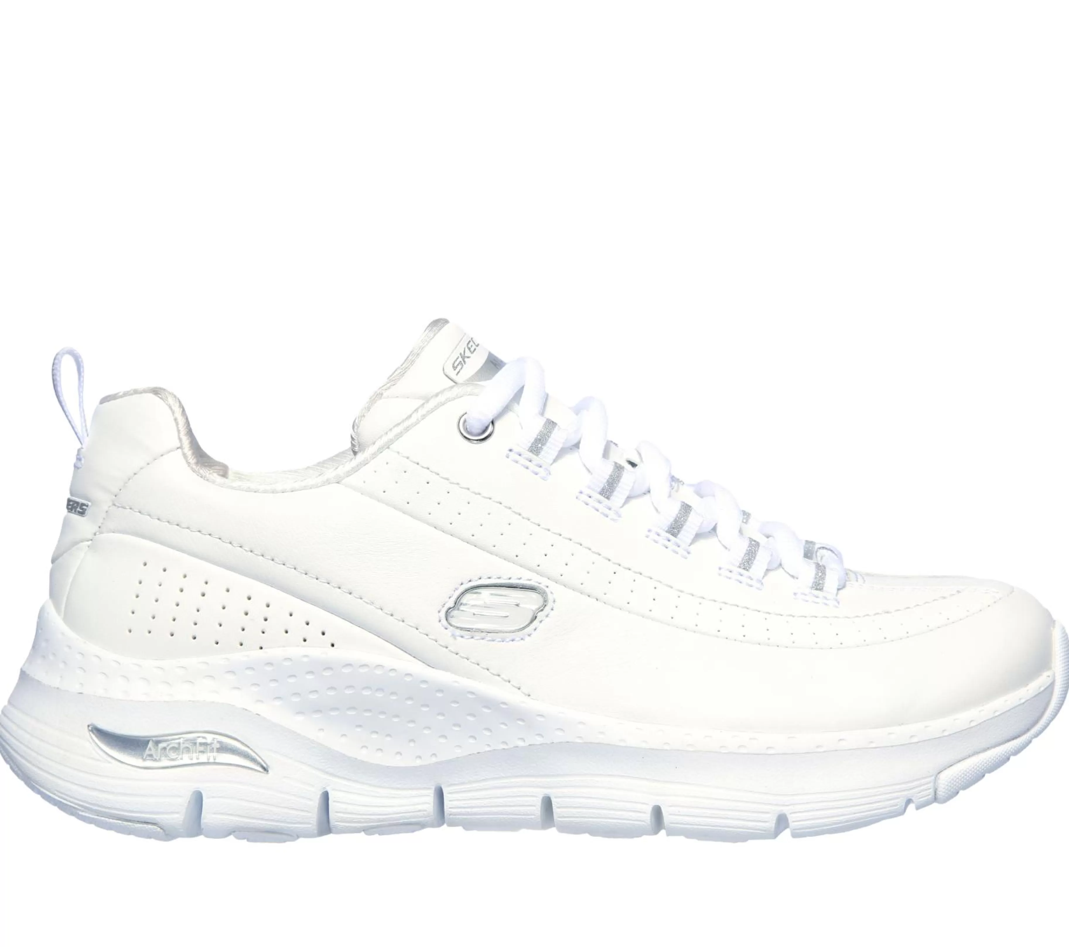 Sapatilhas | SKECHERS Arch Fit - Citi Drive BRANCO / PRATEADO