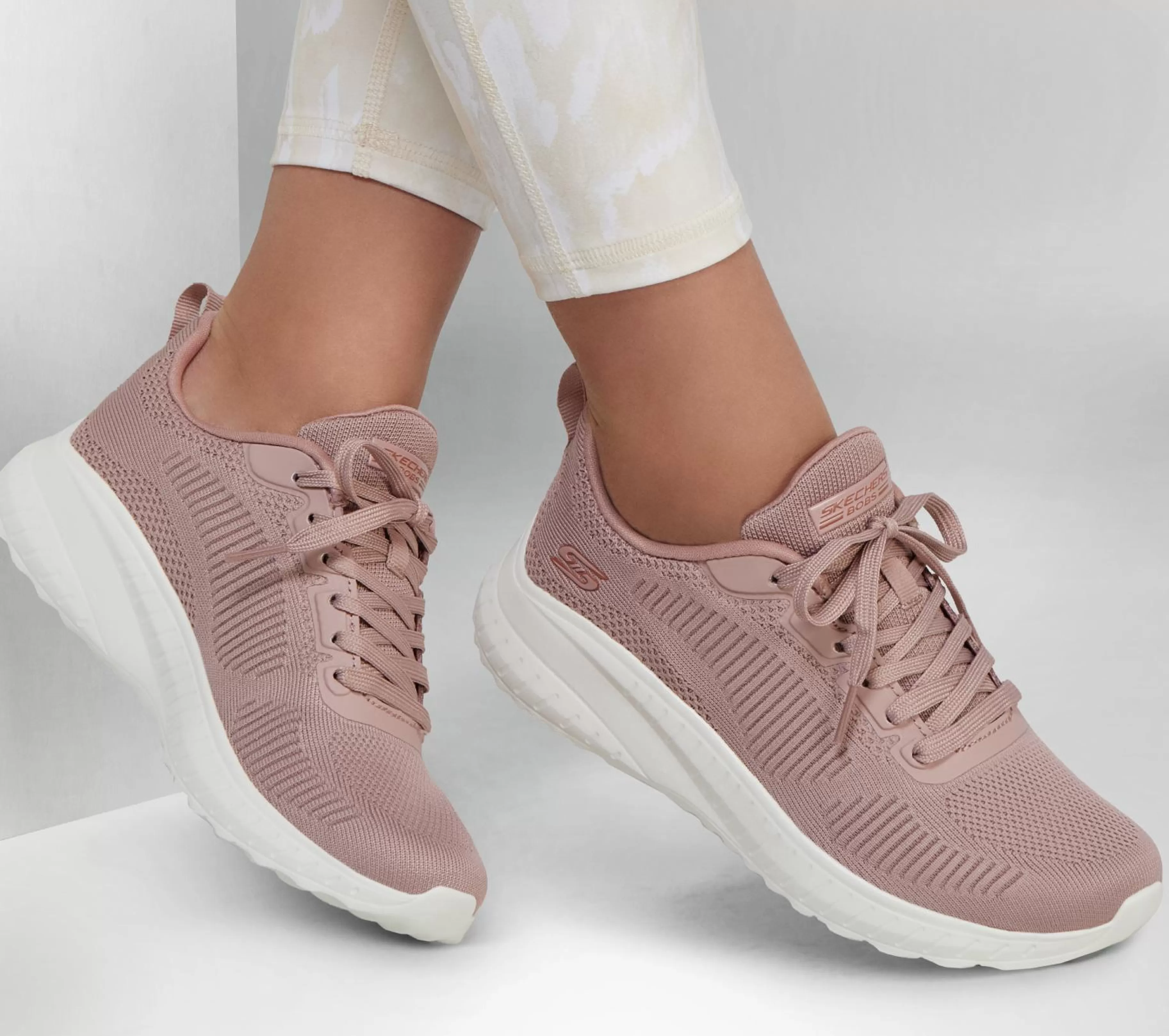 Com Atacadores | SKECHERS BOBS Sport Squad Chaos - Face Off BLUSH