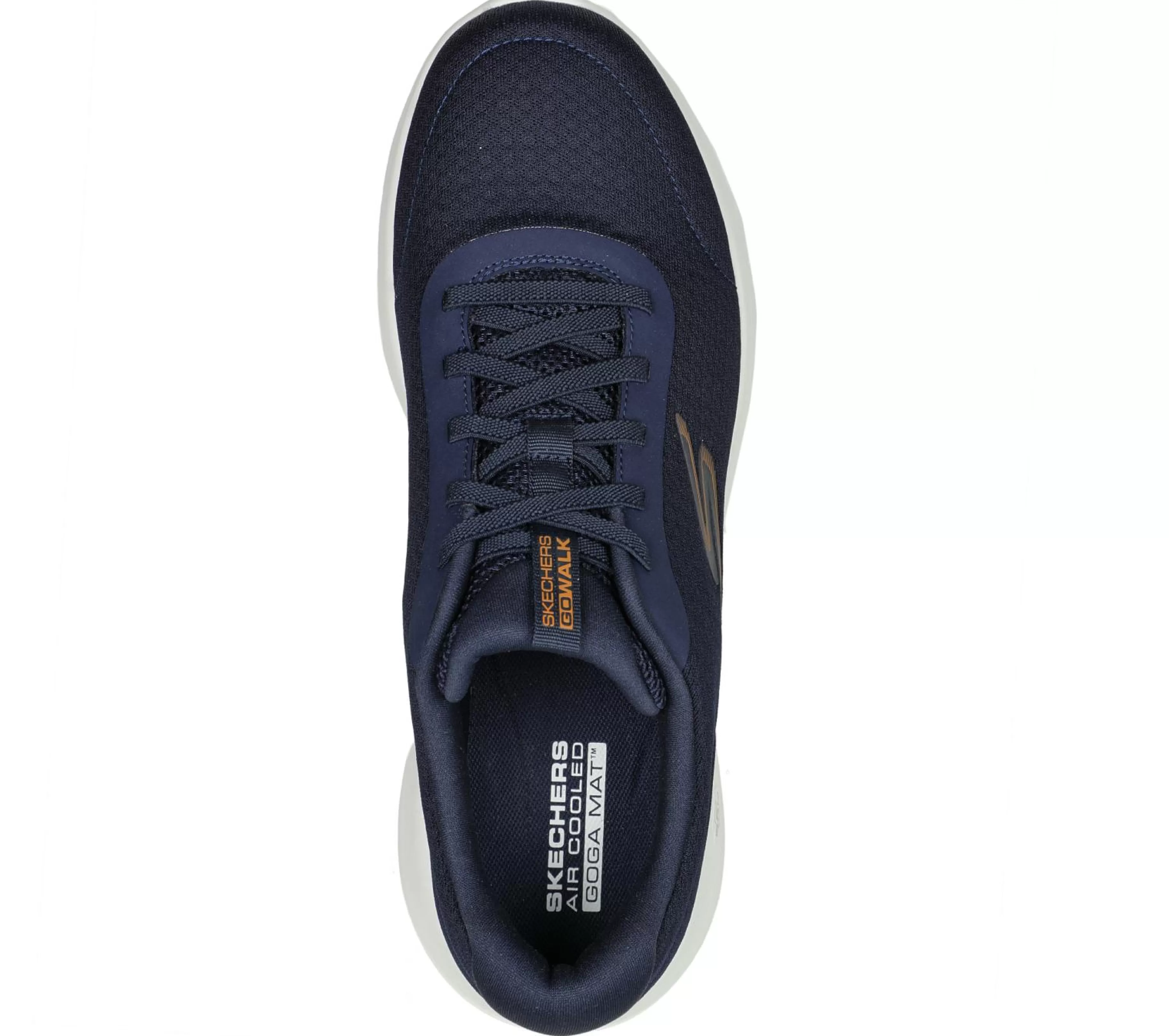 Calçado Sem Atacadores | Sapatilhas | SKECHERS GO WALK Max - Midshore NAVY / LARANJA