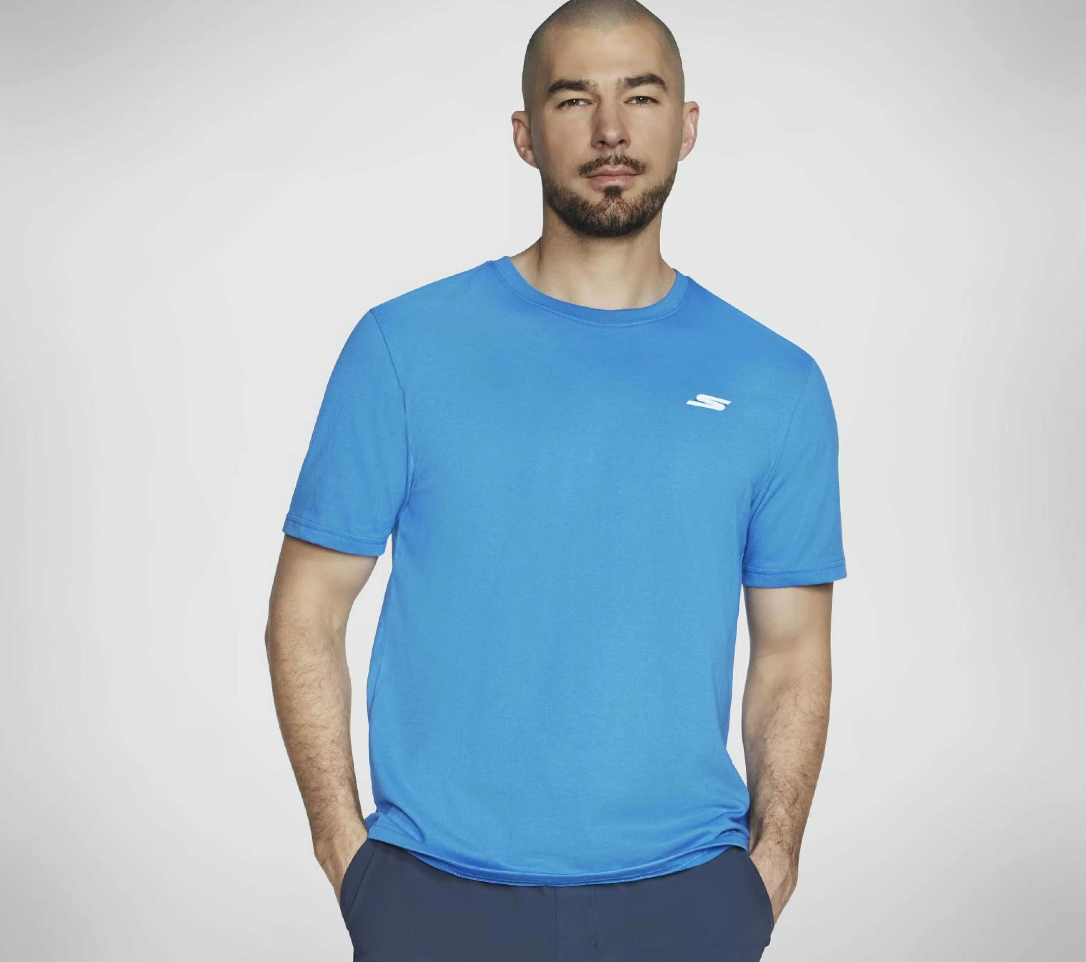 Partes De Cima | Partes De Cima | SKECHERS Pickleball Tee AZUL / VERDE