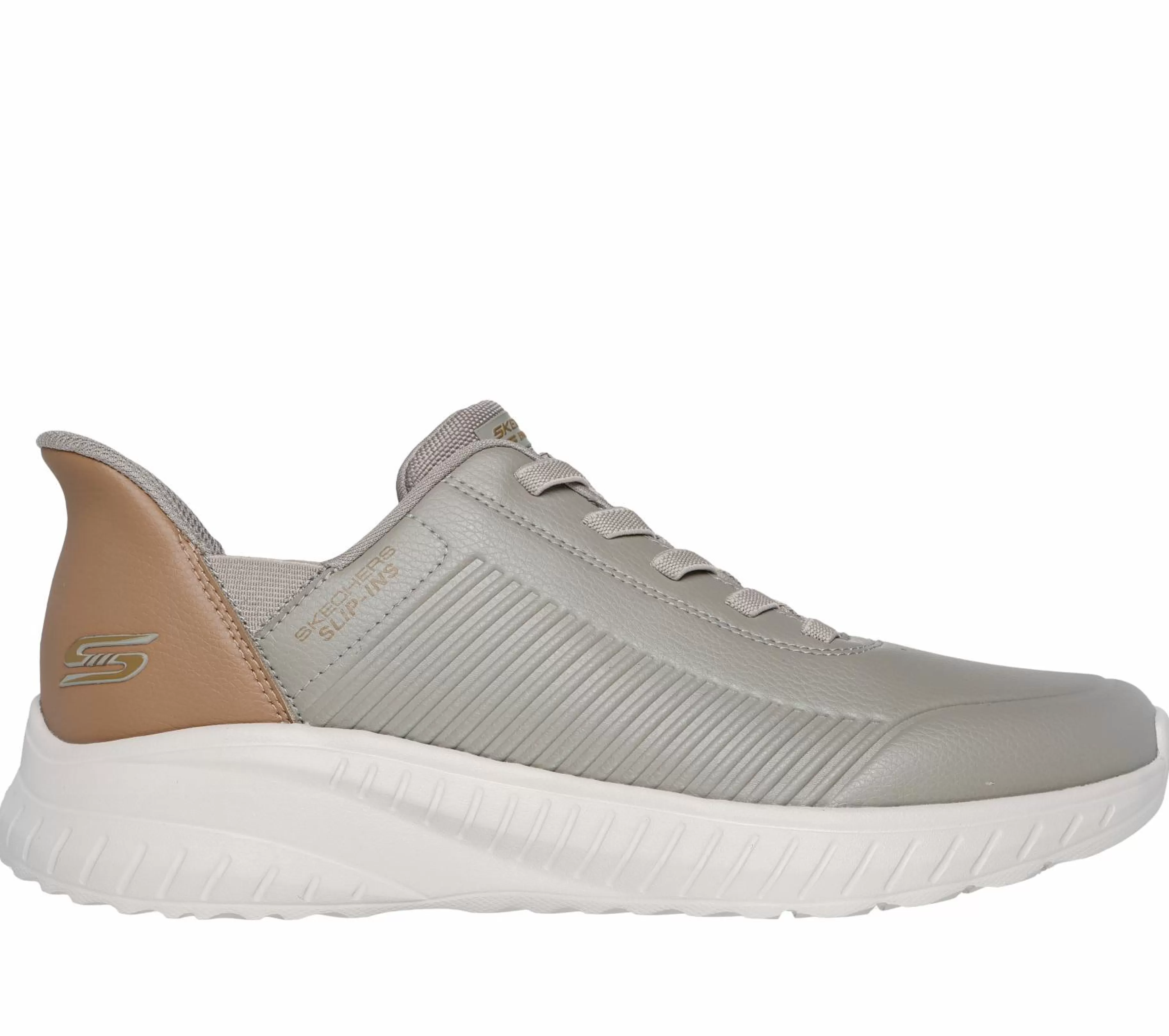 Calçado Sem Atacadores | Hands Free Slip-Ins | SKECHERS Slip-ins: BOBS Sport Squad Chaos TAUPE