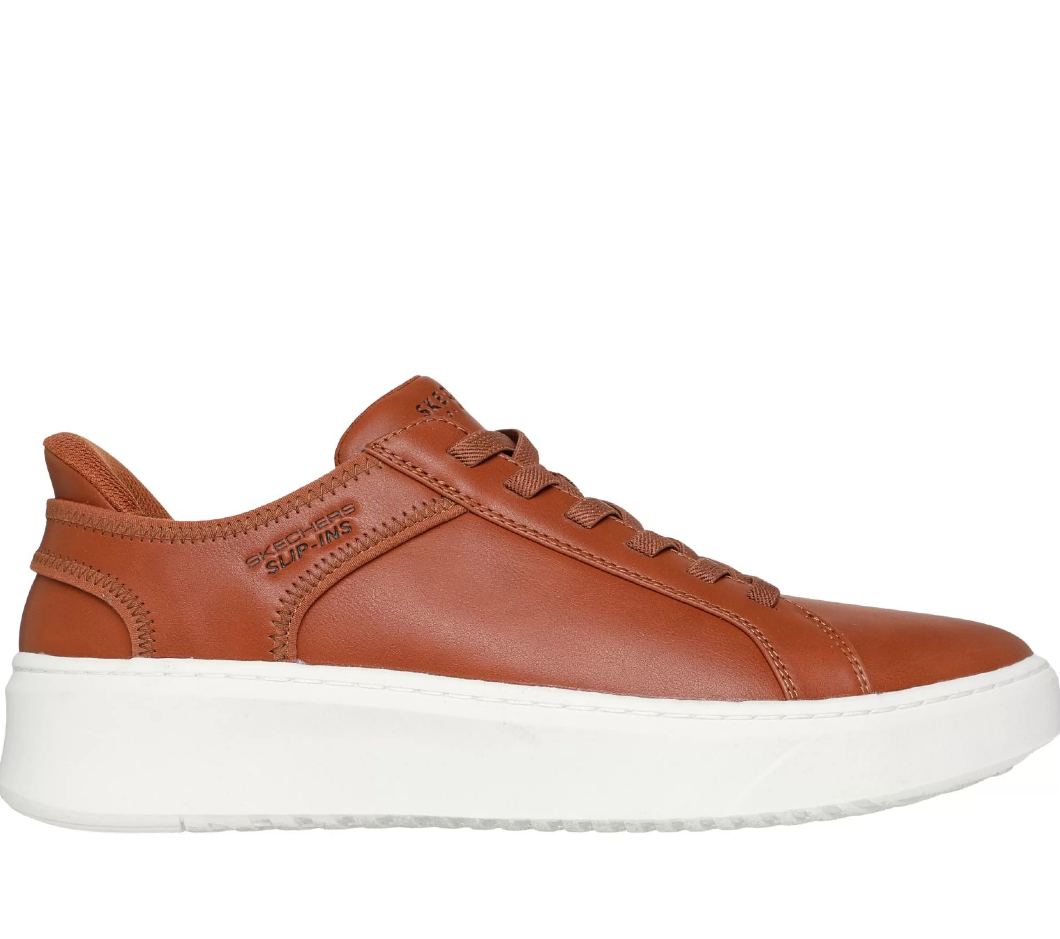 Sapatos Casual | Calçado Sem Atacadores | SKECHERS Slip-ins: Court Break - Double Vented COGNAC