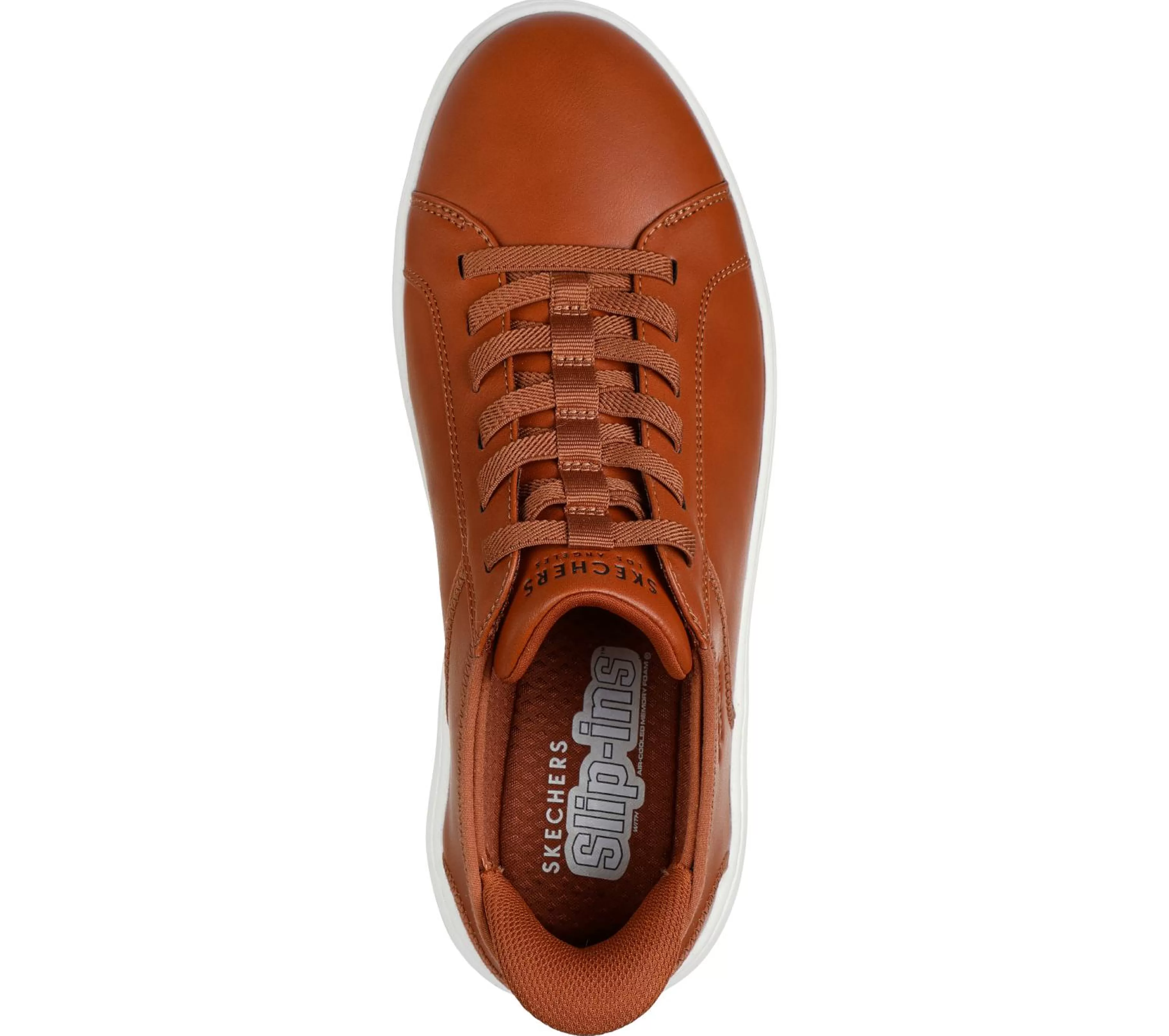 Sapatos Casual | Calçado Sem Atacadores | SKECHERS Slip-ins: Court Break - Double Vented COGNAC