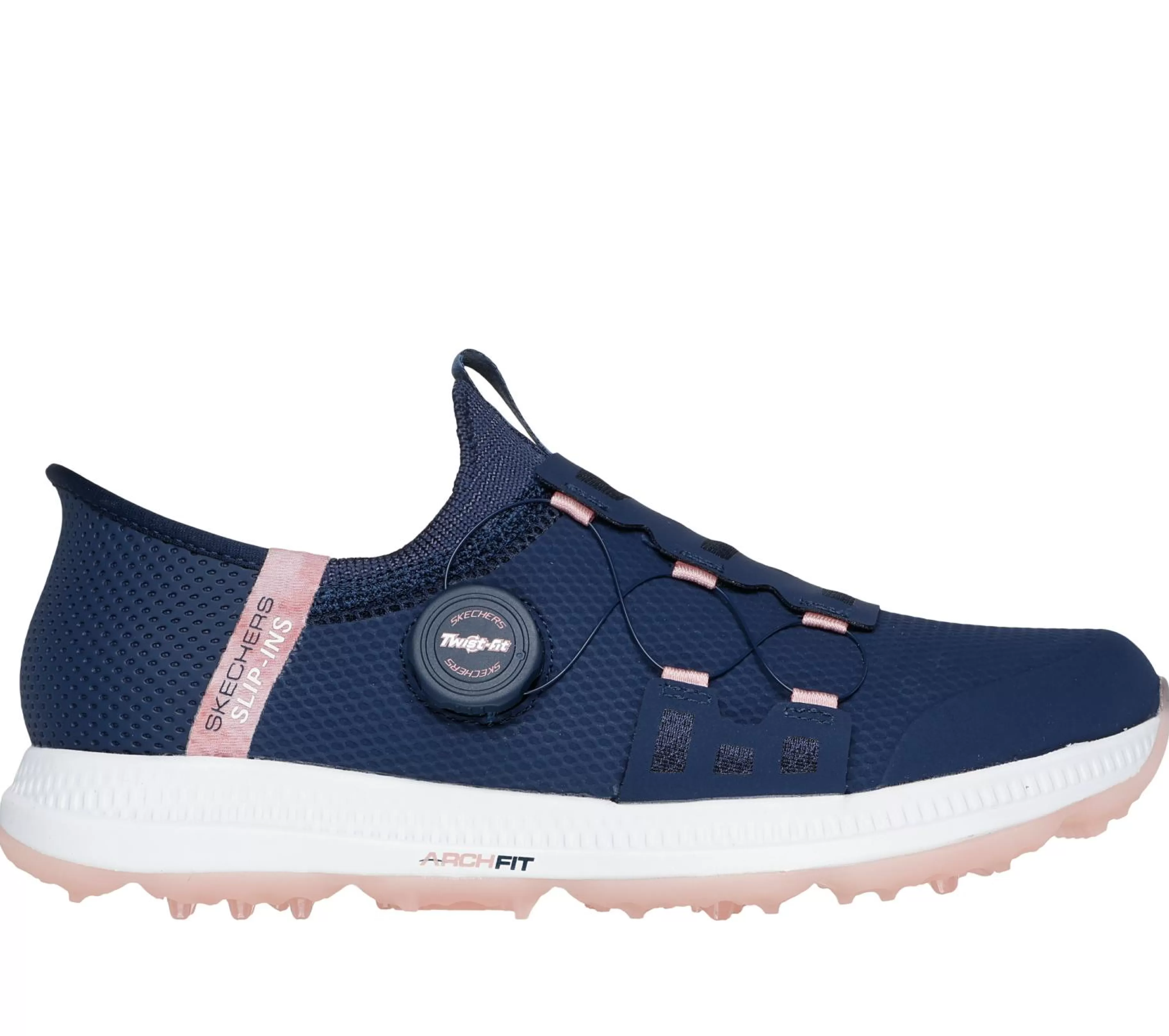 Calçado Sem Atacadores | Hands Free Slip-Ins | SKECHERS Slip-ins: GO GOLF Elite 5 - Slip 'In NAVY / ROSA