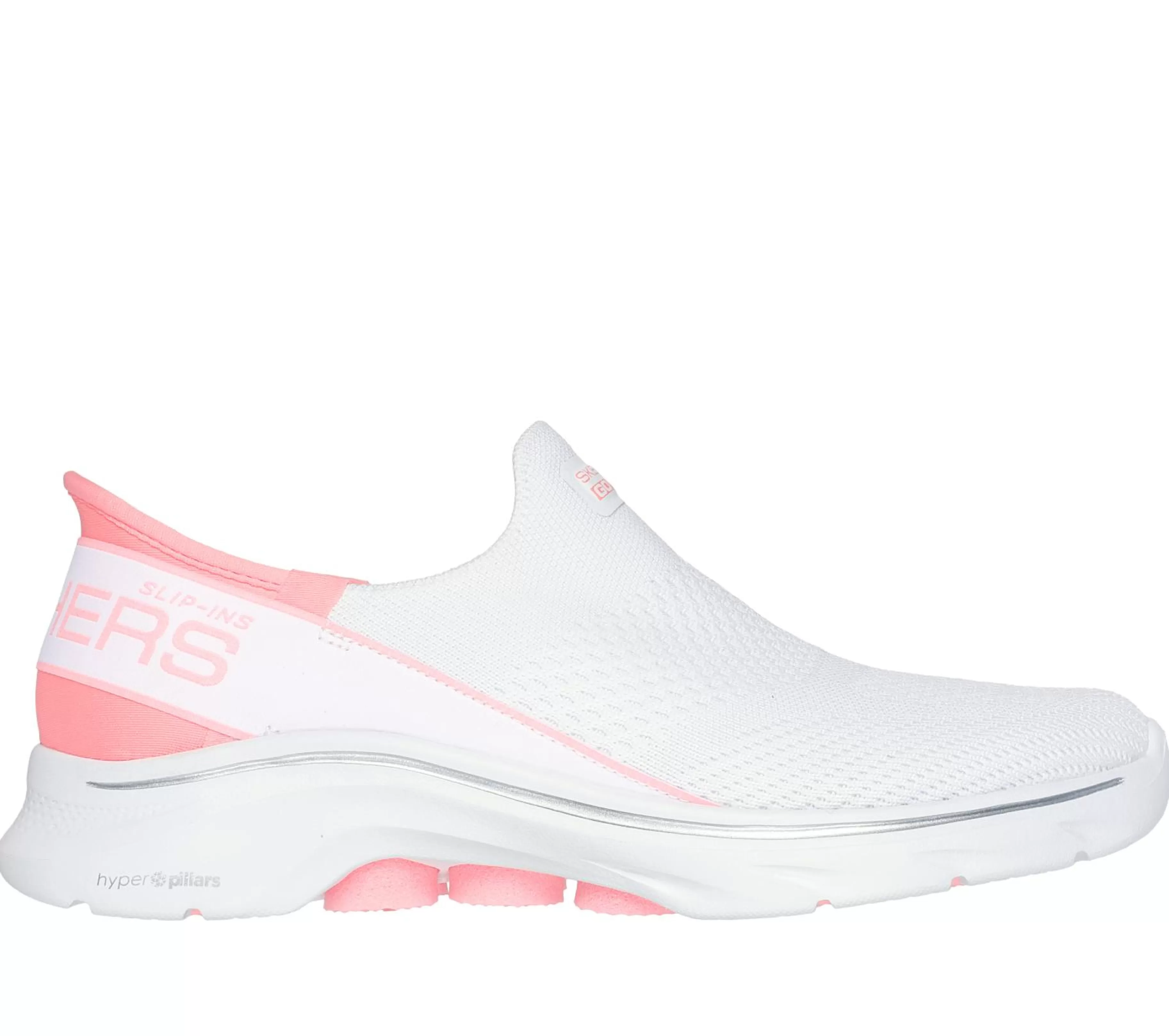 Calçado Sem Atacadores | Hands Free Slip-Ins | SKECHERS Slip-ins: GO WALK 7 - Mia BRANCO / ROSA