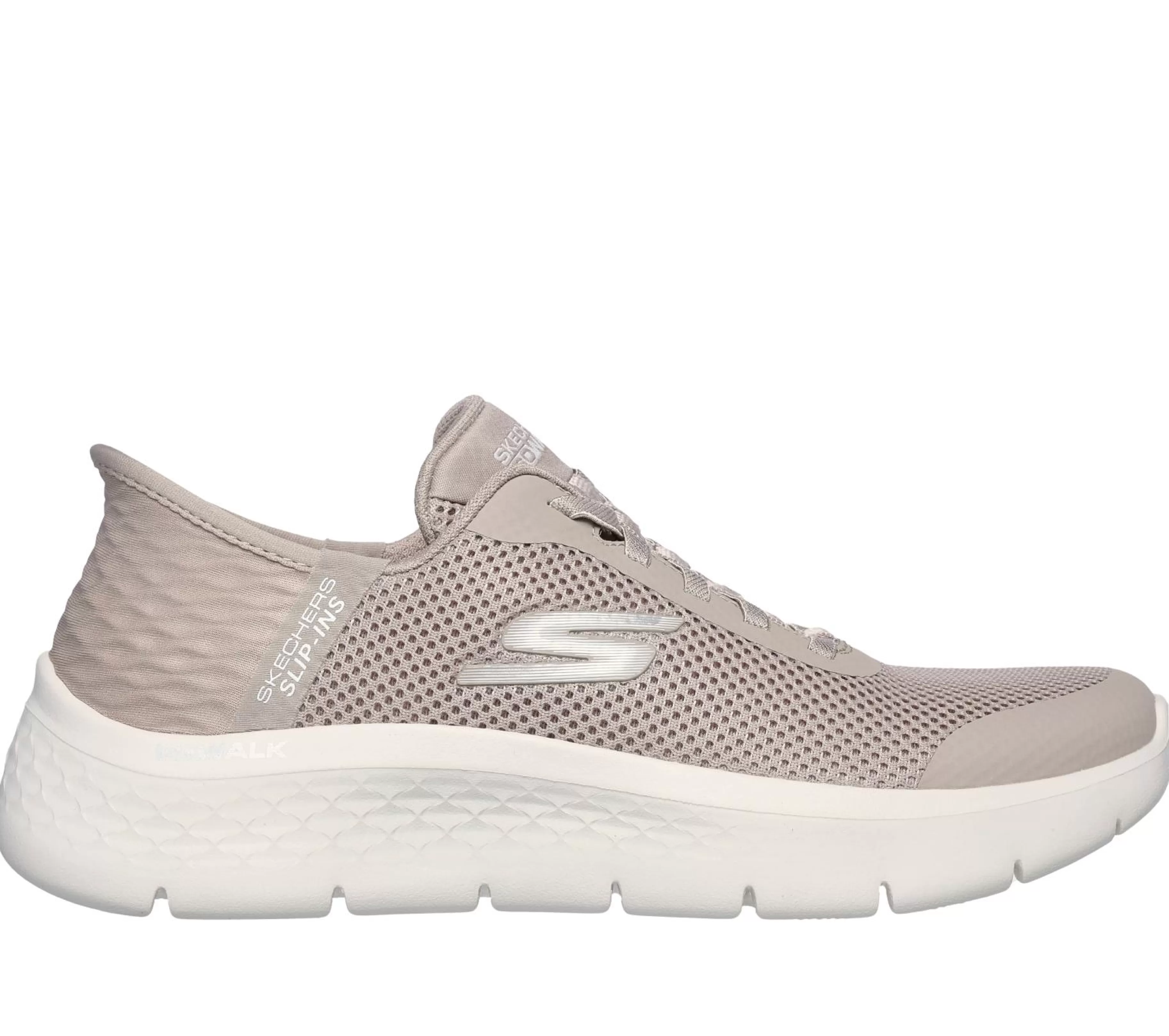 Calçado Sem Atacadores | Hands Free Slip-Ins | SKECHERS Slip-ins: GO WALK Flex - Grand Entry TAUPE