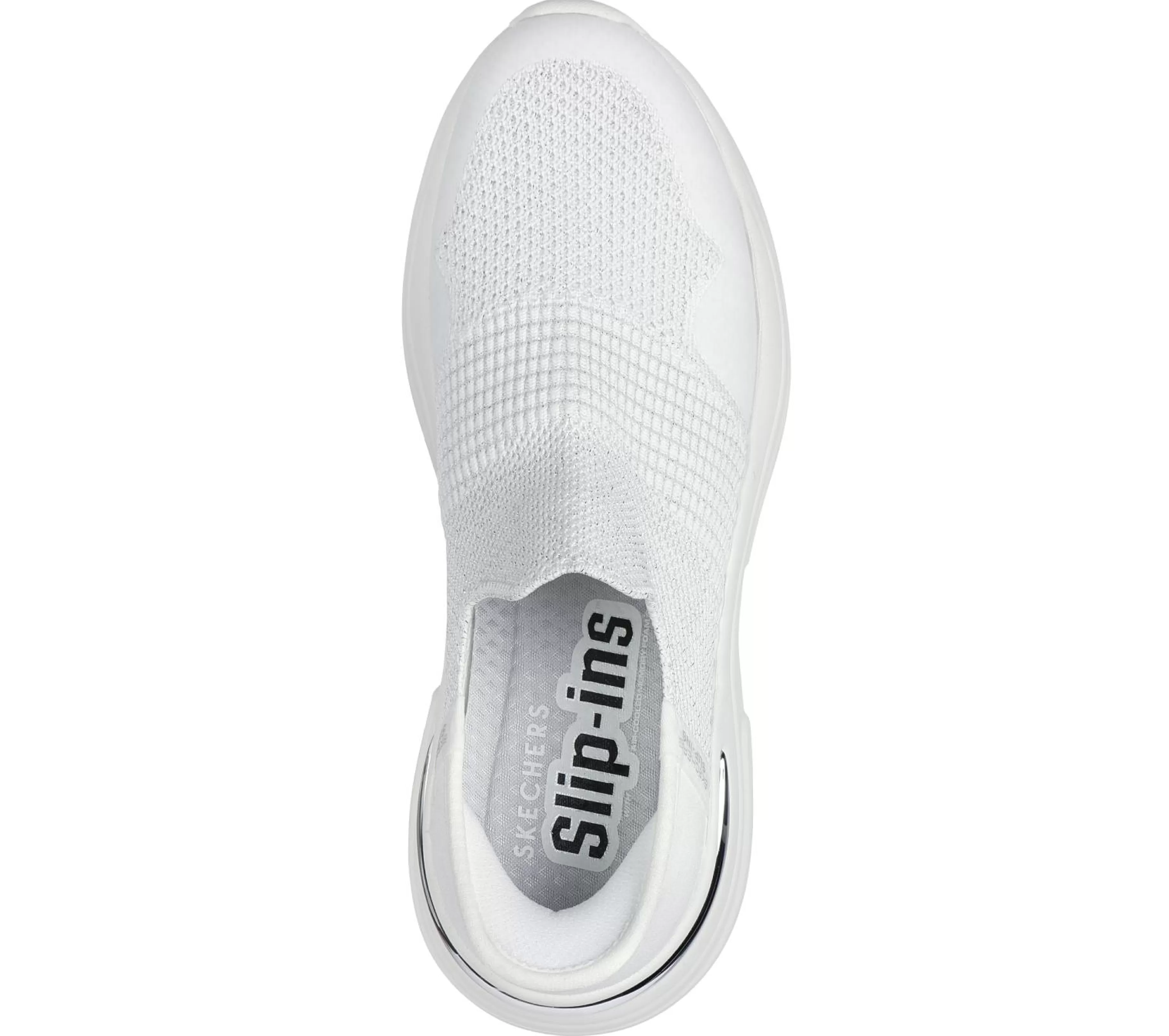 Calçado Sem Atacadores | Hands Free Slip-Ins | SKECHERS Slip-ins: Hazel - Priya BRANCO / PRATEADO