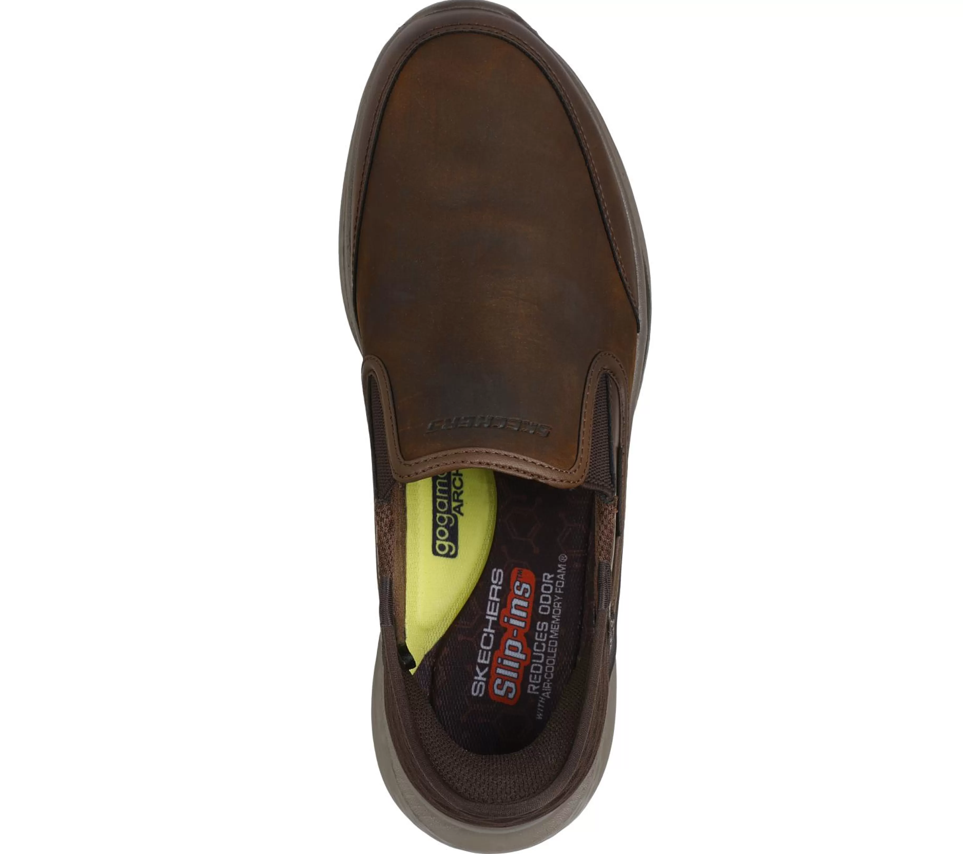 Sapatos Casual | Calçado Sem Atacadores | SKECHERS Slip-ins Relaxed Fit: Slade - Cooper CASTANHO