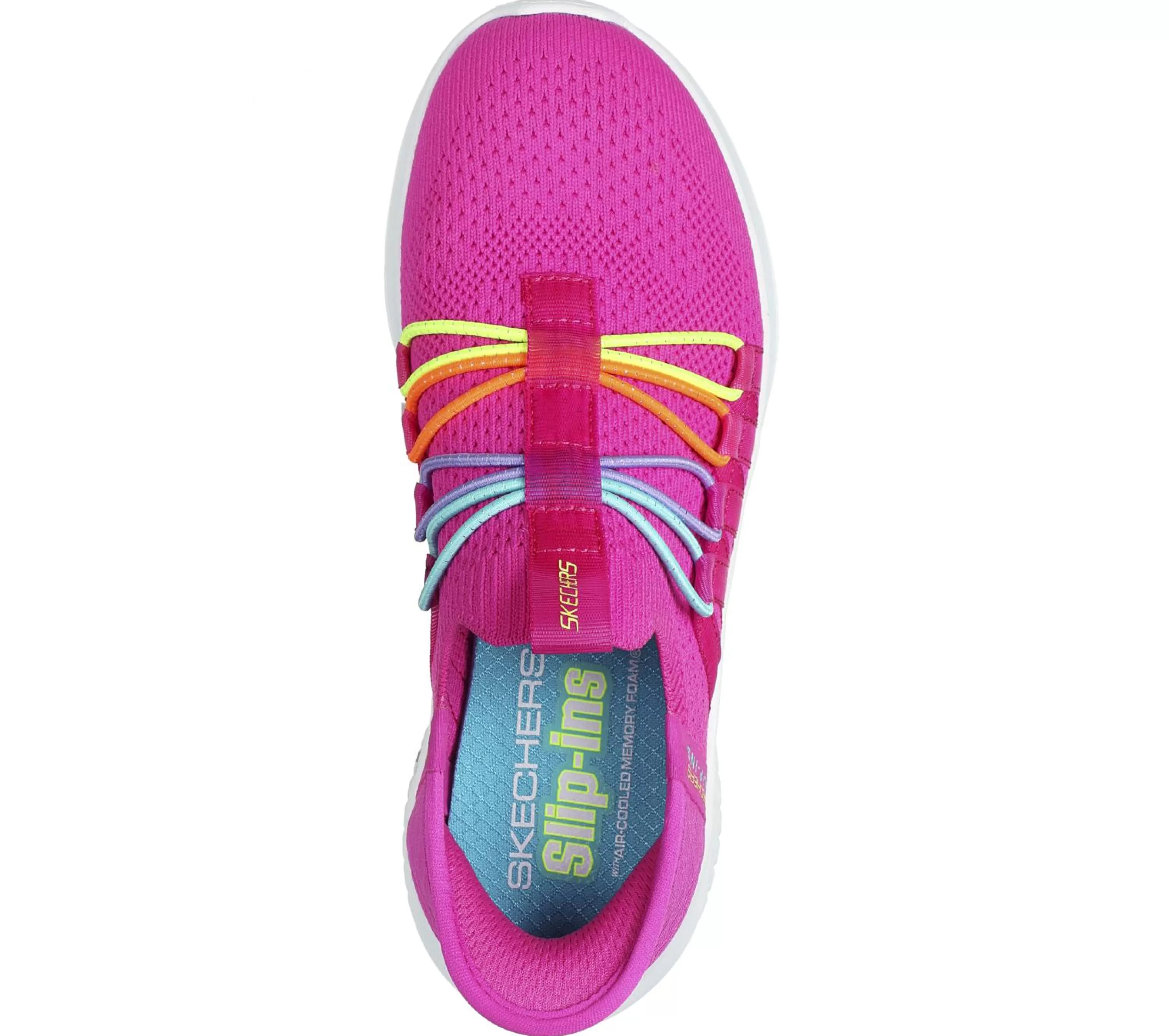 Hands Free Slip-Ins | Sapatilhas | SKECHERS Slip-ins: Ultra Flex 3.0 - Bungee Fun ROSA CHOQUE / MULTICOR