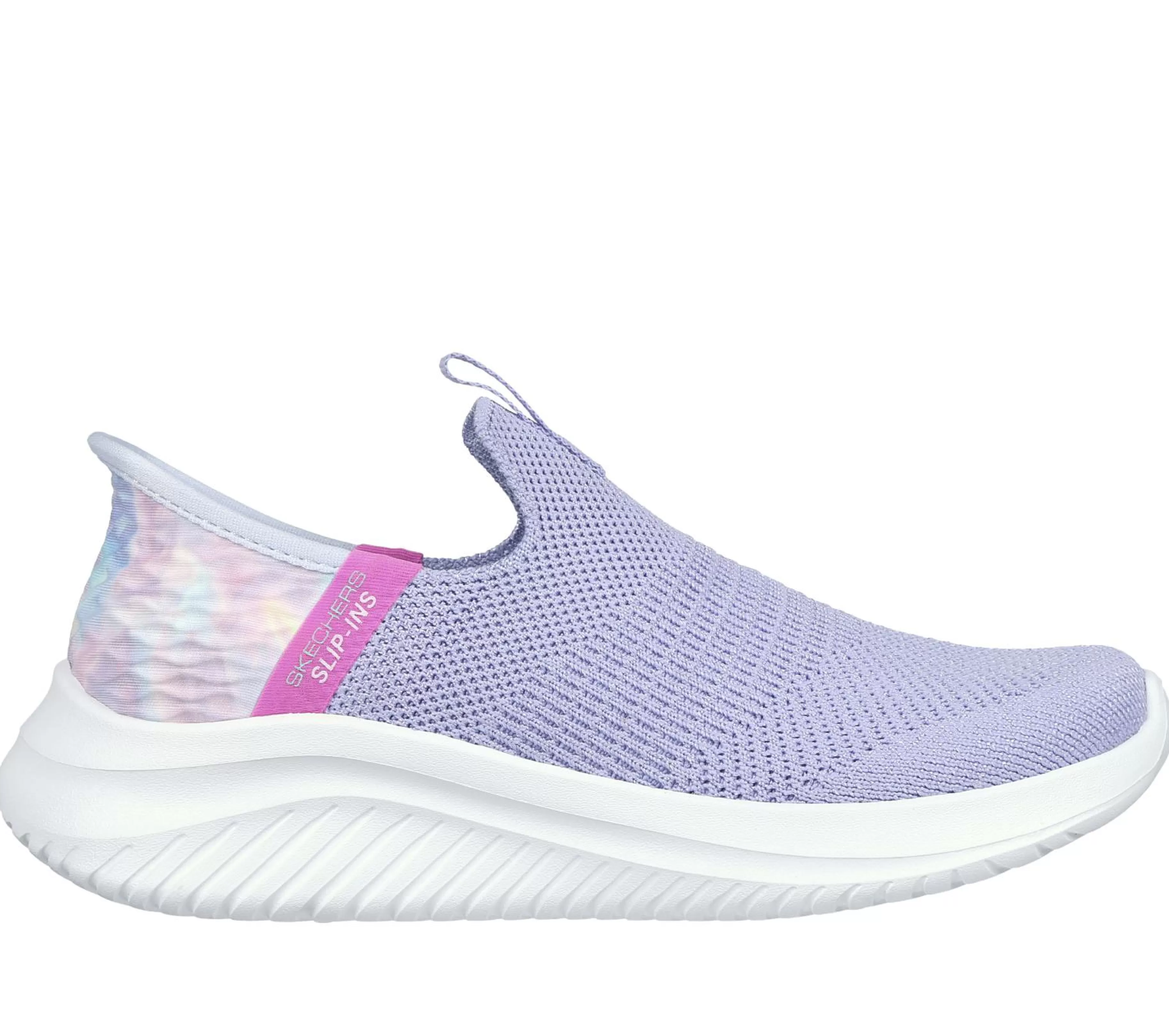 Calçado Sem Atacadores | Sapatilhas | SKECHERS Slip-Ins: Ultra Flex 3.0 - Colory Wild LAVANDA / MULTICOR