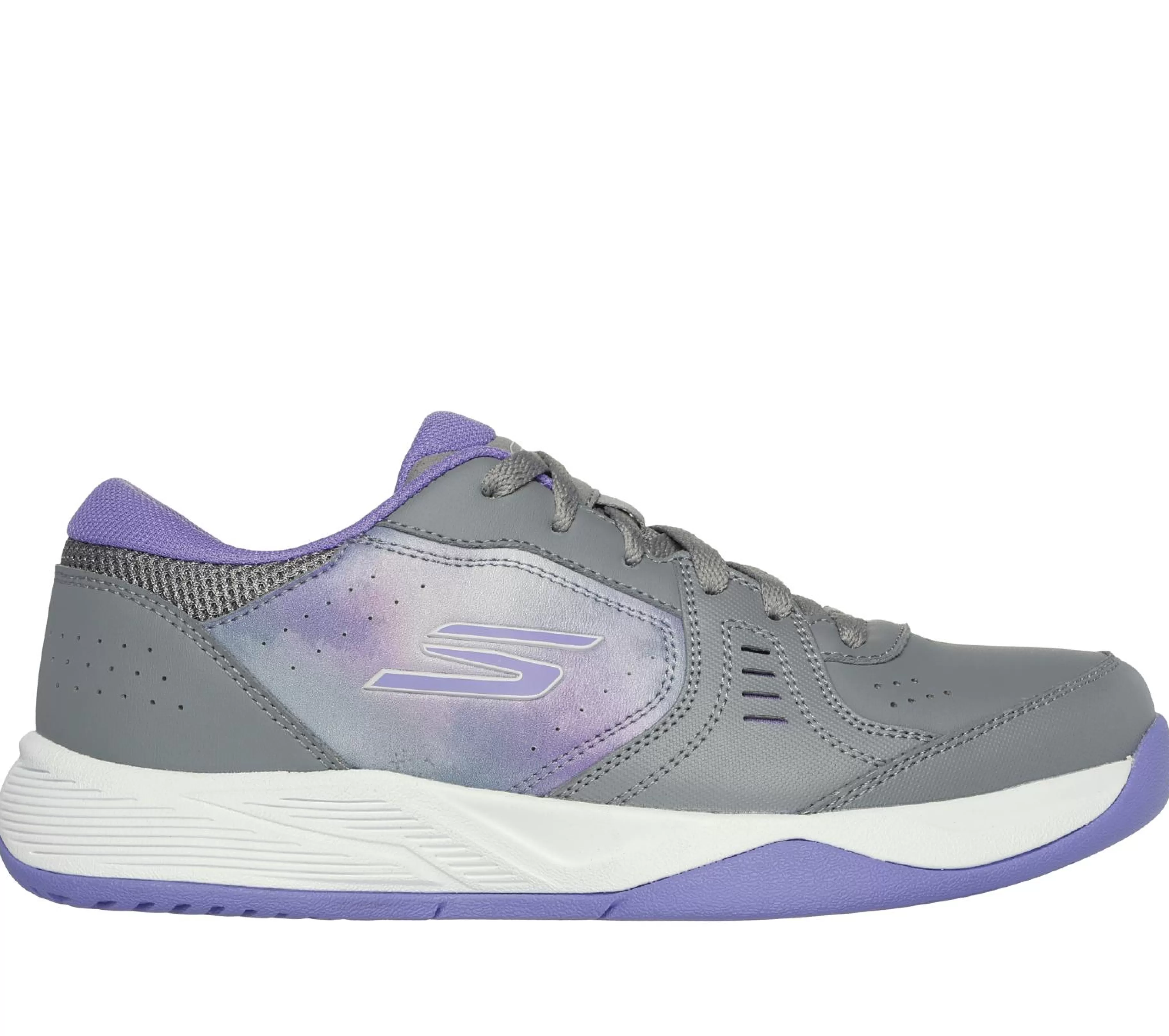 Com Atacadores | Sapatilhas | SKECHERS Viper Court Smash - Pickleball CINZENTO / ROXO