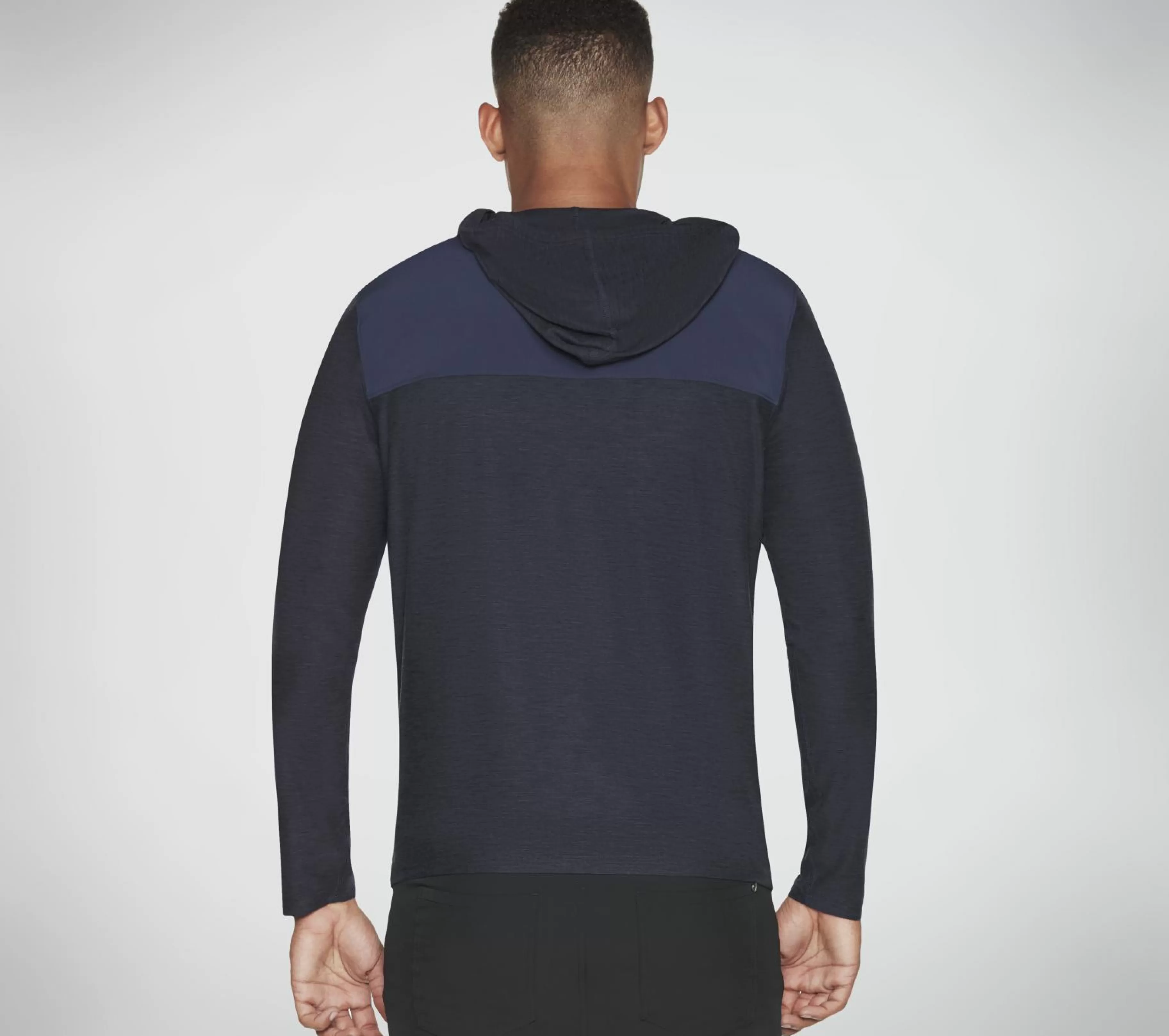 Partes De Cima | Partes De Cima | SKECHERS SKECH-KNITS ULTRA GO Lite Full Zip Hoodie NAVY