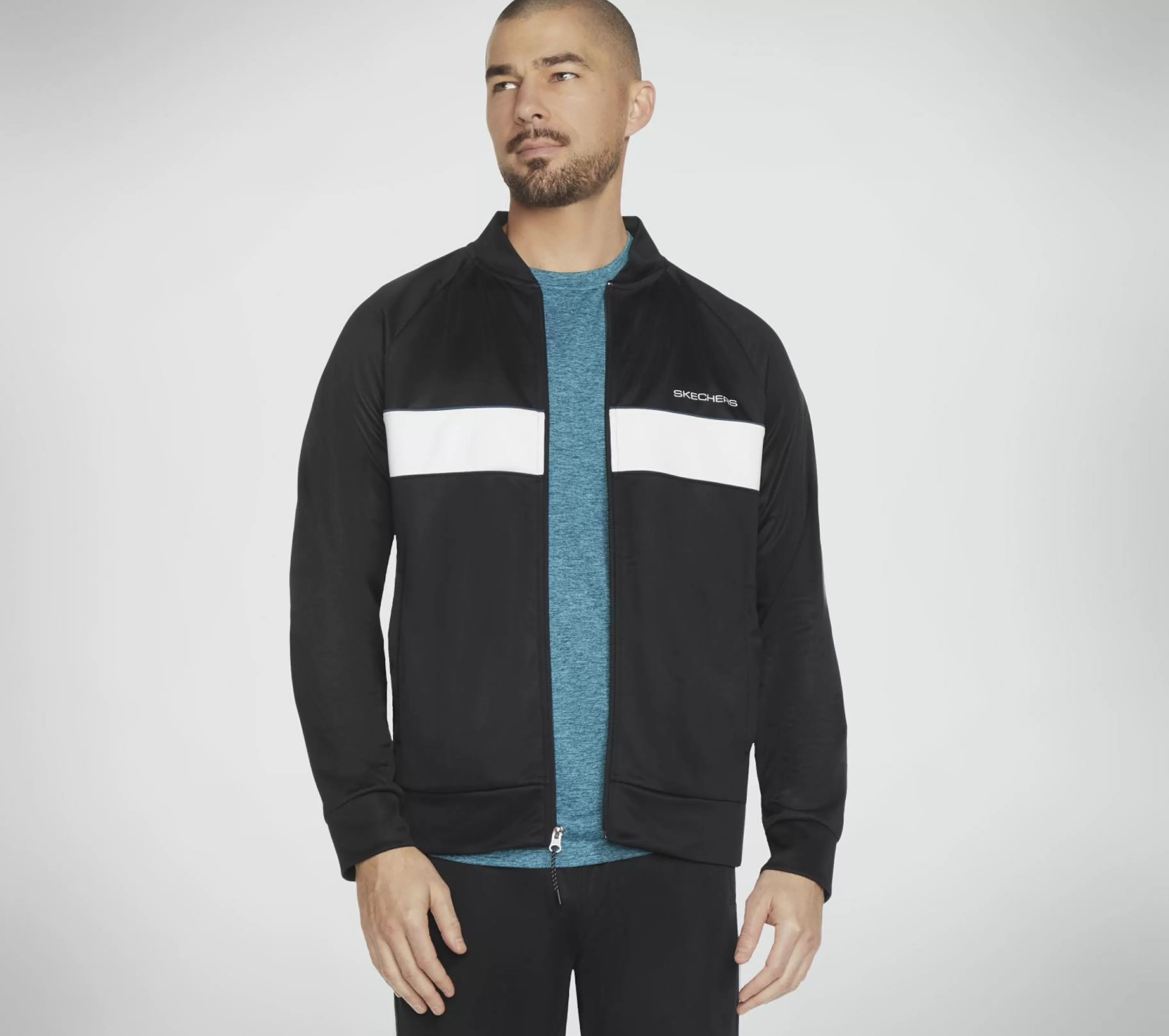 Partes De Cima | Partes De Cima | SKECHERS SKECHTECH Premier Track Jacket PRETO