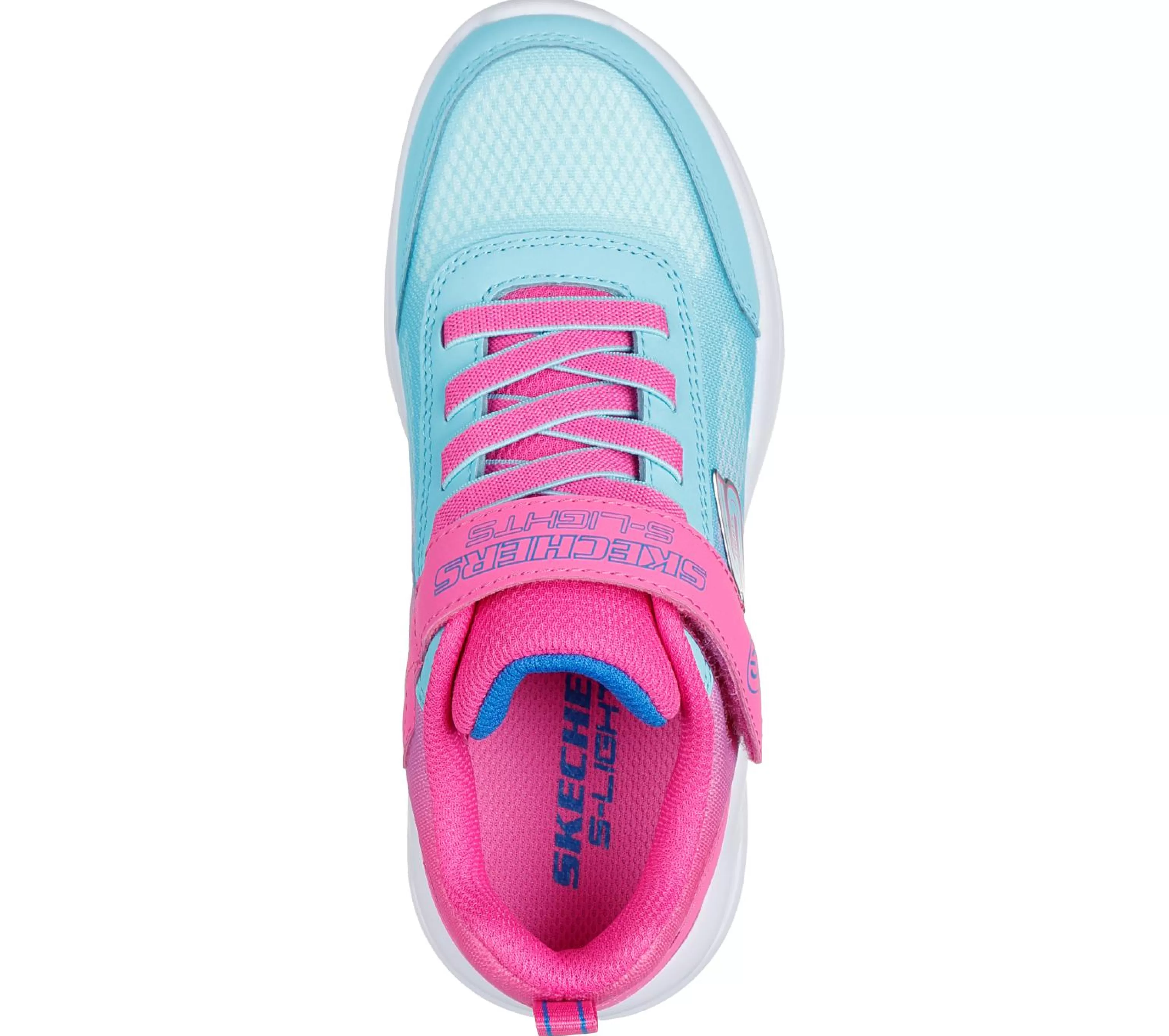 Sapatilhas | Luzes | SKECHERS S-Lights: Sola Glow - Ombre Deluxe ROSA / TURQUESA