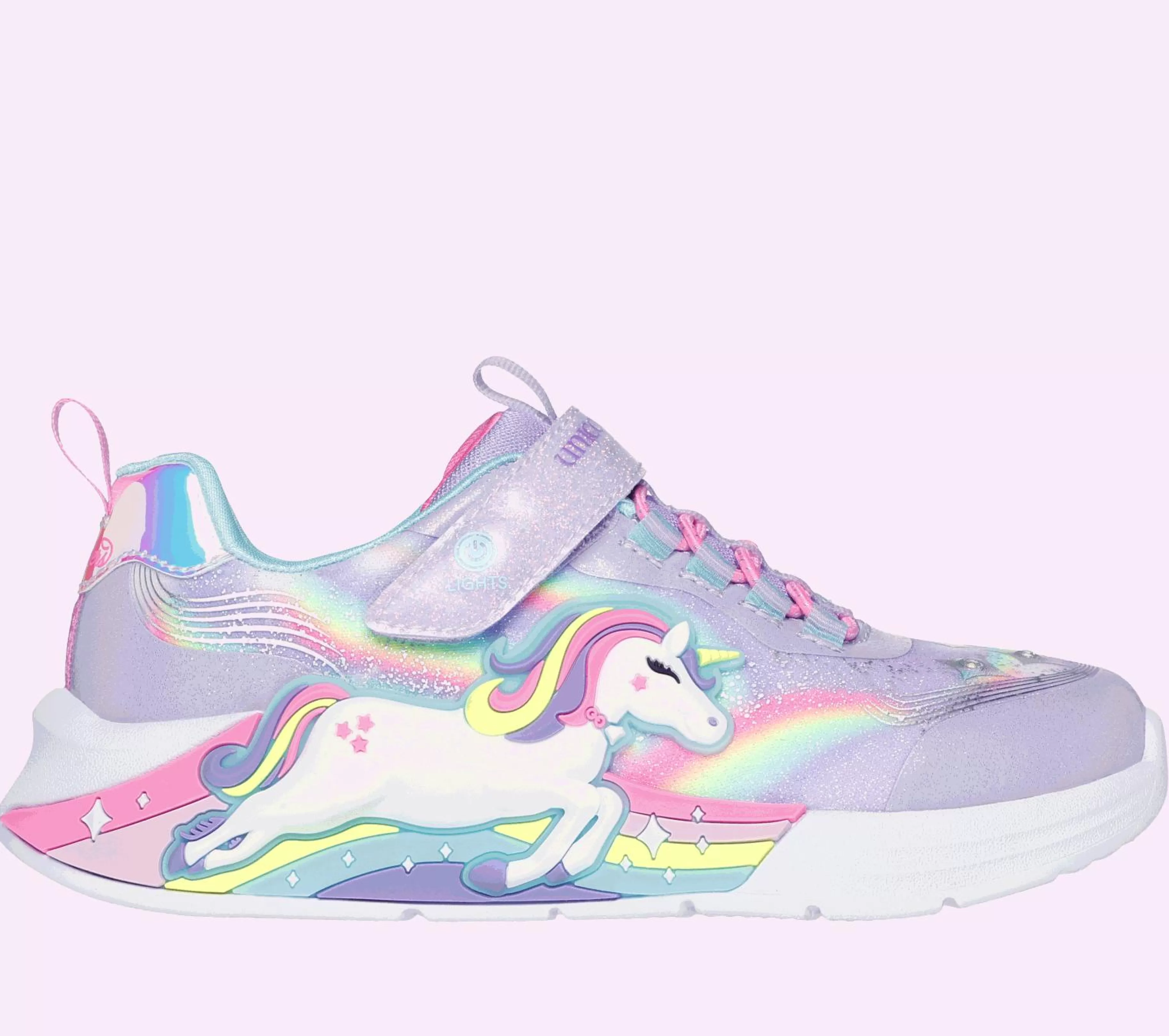 Sapatilhas | SKECHERS S-Lights: Unicorn Chaser LAVANDA / MULTICOR