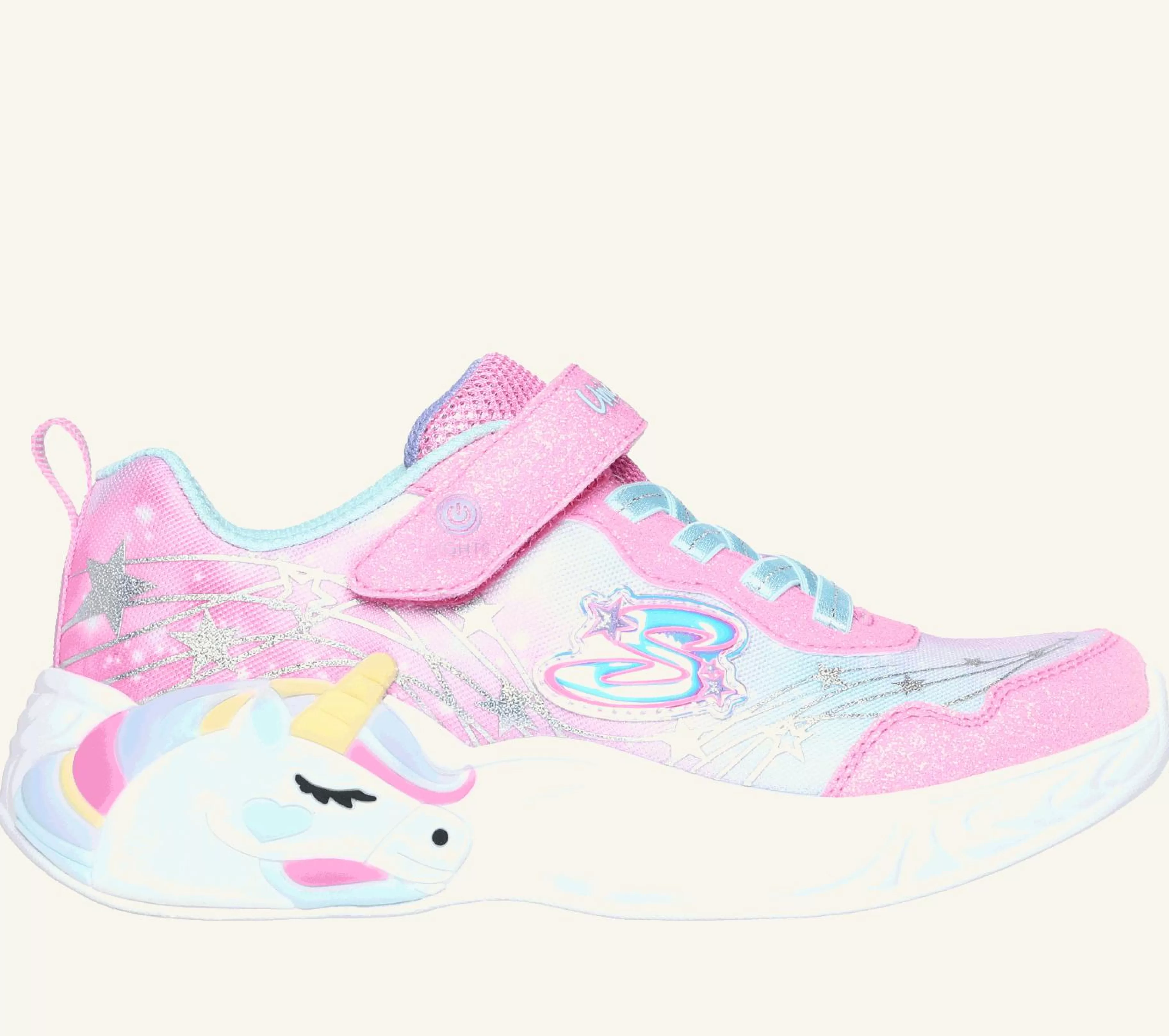 Luzes | Sapatilhas | SKECHERS S-Lights: Unicorn Dreams - Wishful Magic ROSA / TURQUESA