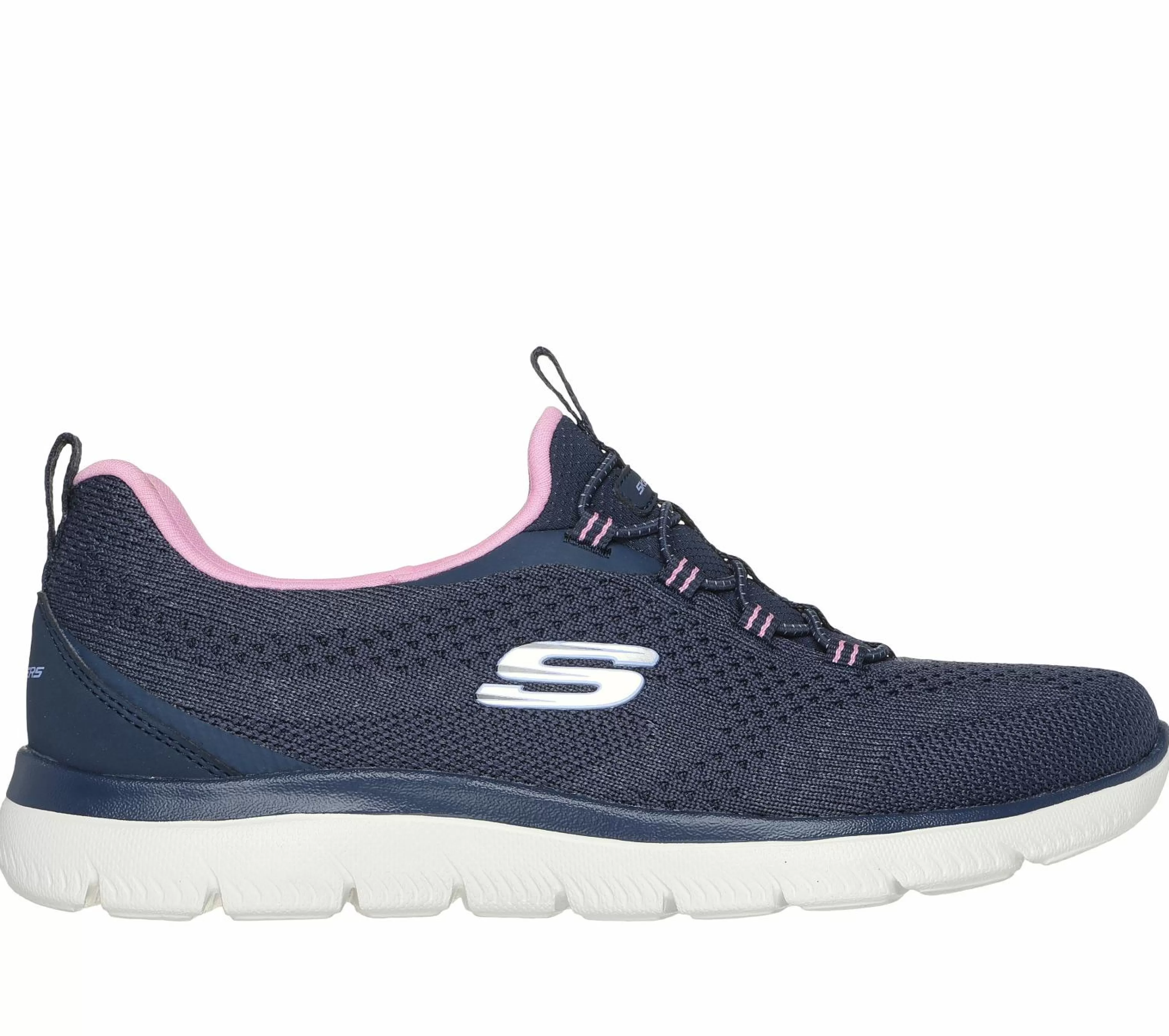 Calçado Sem Atacadores | Sapatilhas Casuais | SKECHERS Summits - New Nature NAVY / ROSA