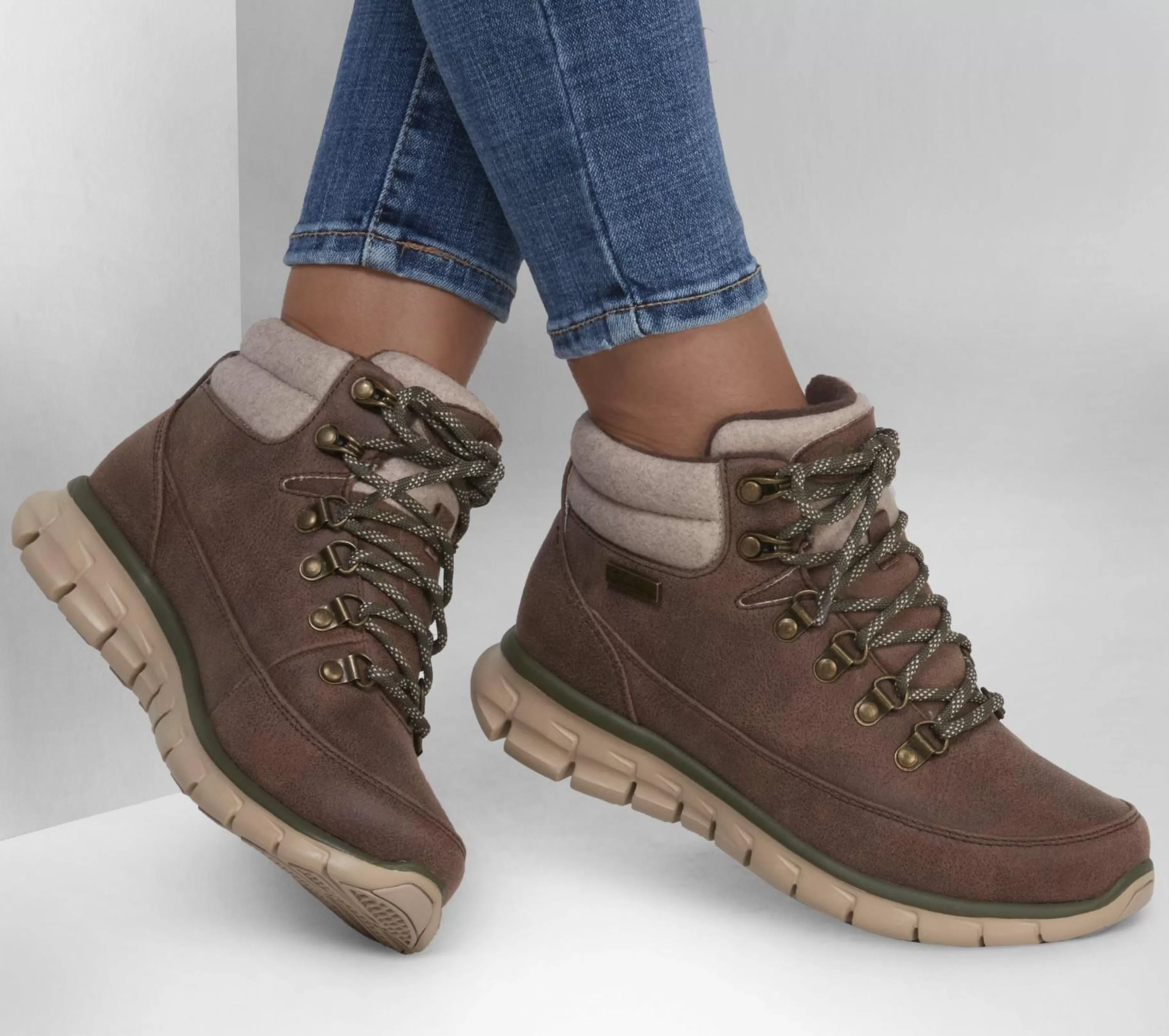 Com Atacadores | Botas | SKECHERS Synergy - Cool Seeker CASTANHO