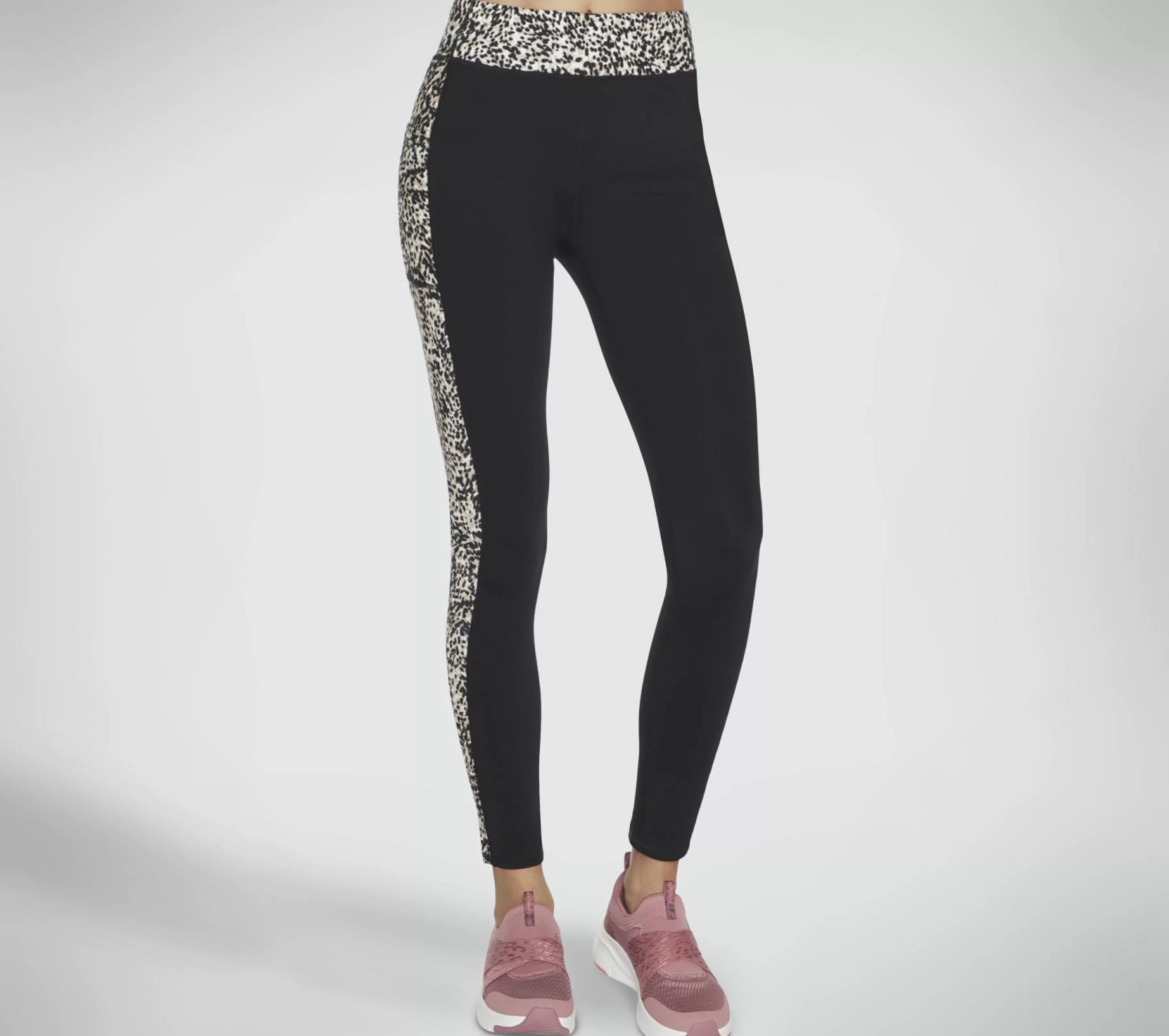 Calças | Partes De Baixo | SKECHERS The GOSTRETCH Mini Cheetah 7/8 HW Legging CASTANHO / CAMEL