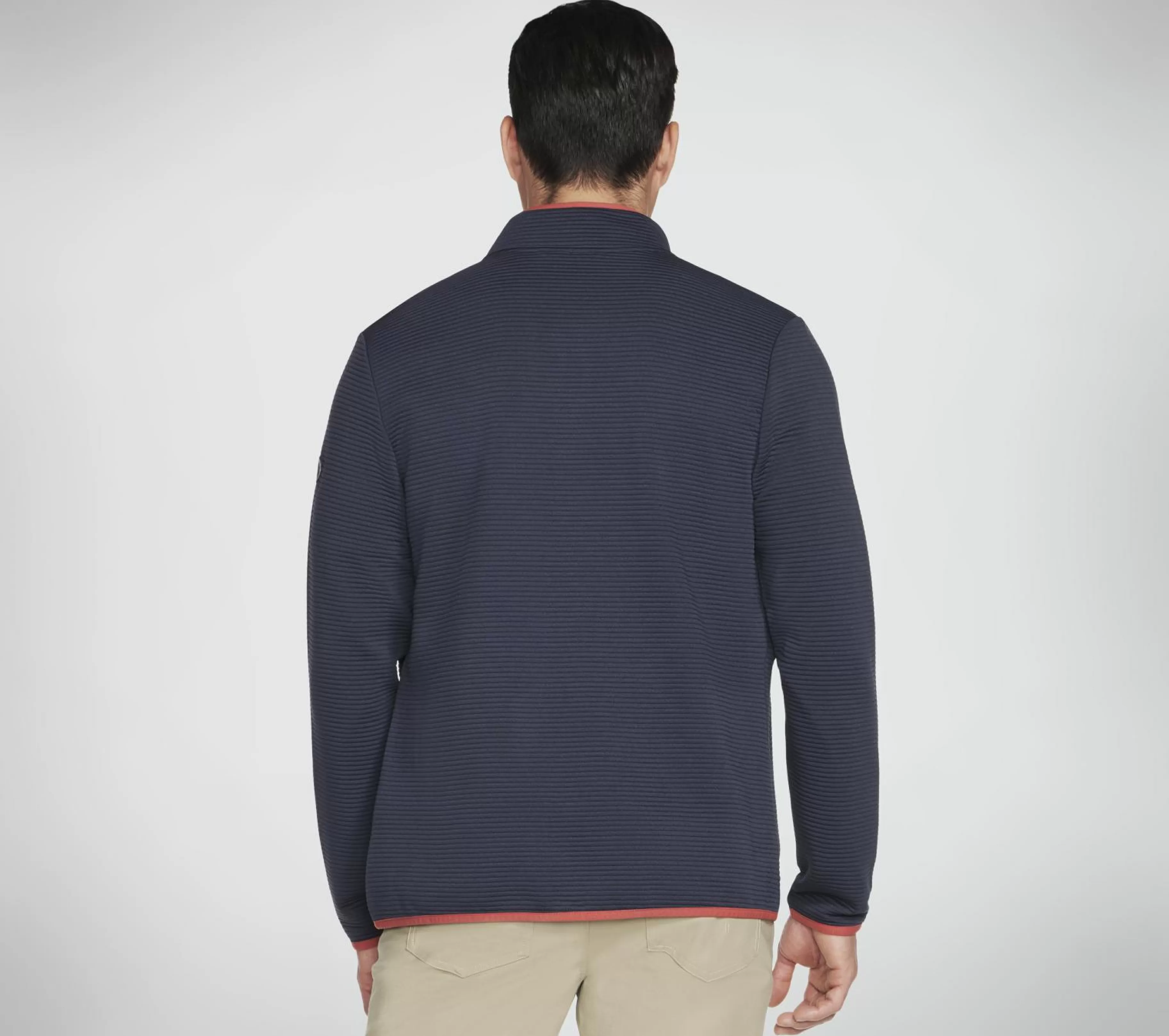 Partes De Cima | Partes De Cima | SKECHERS The Hoodless Hoodie Ottoman Jacket CARVÃO / NAVY