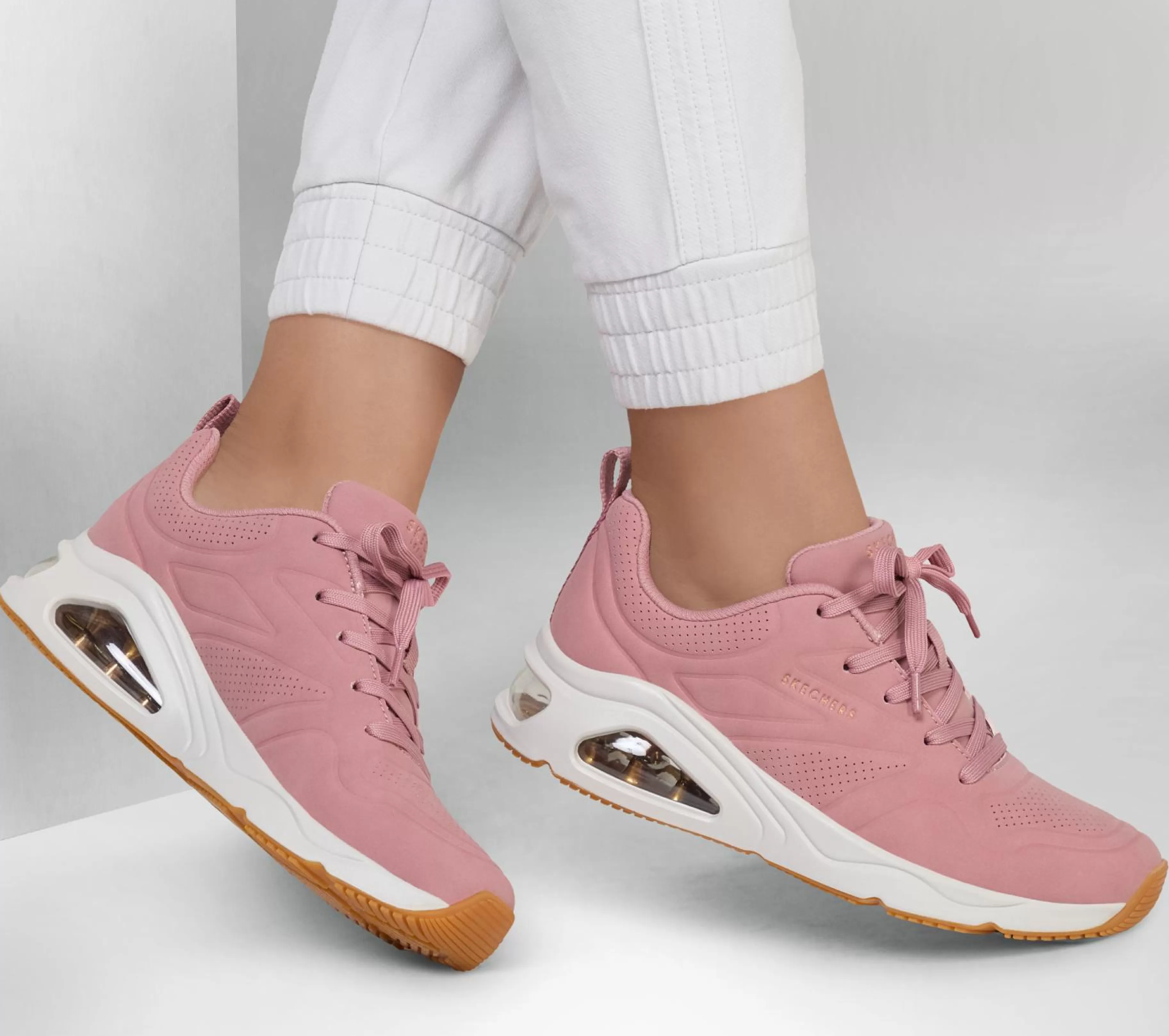 Com Atacadores | Sapatilhas Casuais | SKECHERS Tres-Air Uno - Ah-Mazing ROSA