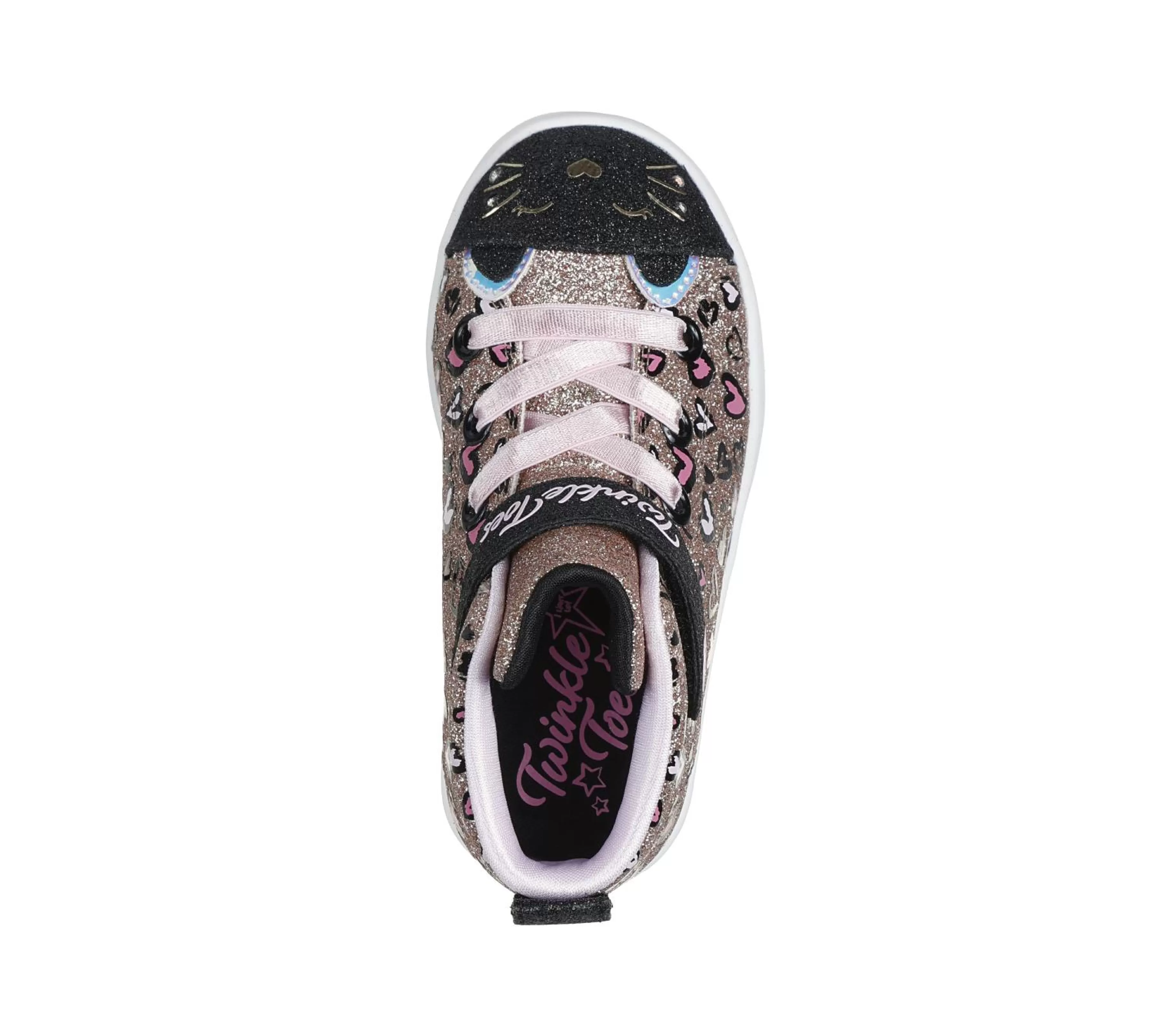 Calçado Sem Atacadores | Luzes | SKECHERS Twinkle Toes: Twi-Lites 2.0 - Kitty Cutie ROSA / DOURADO