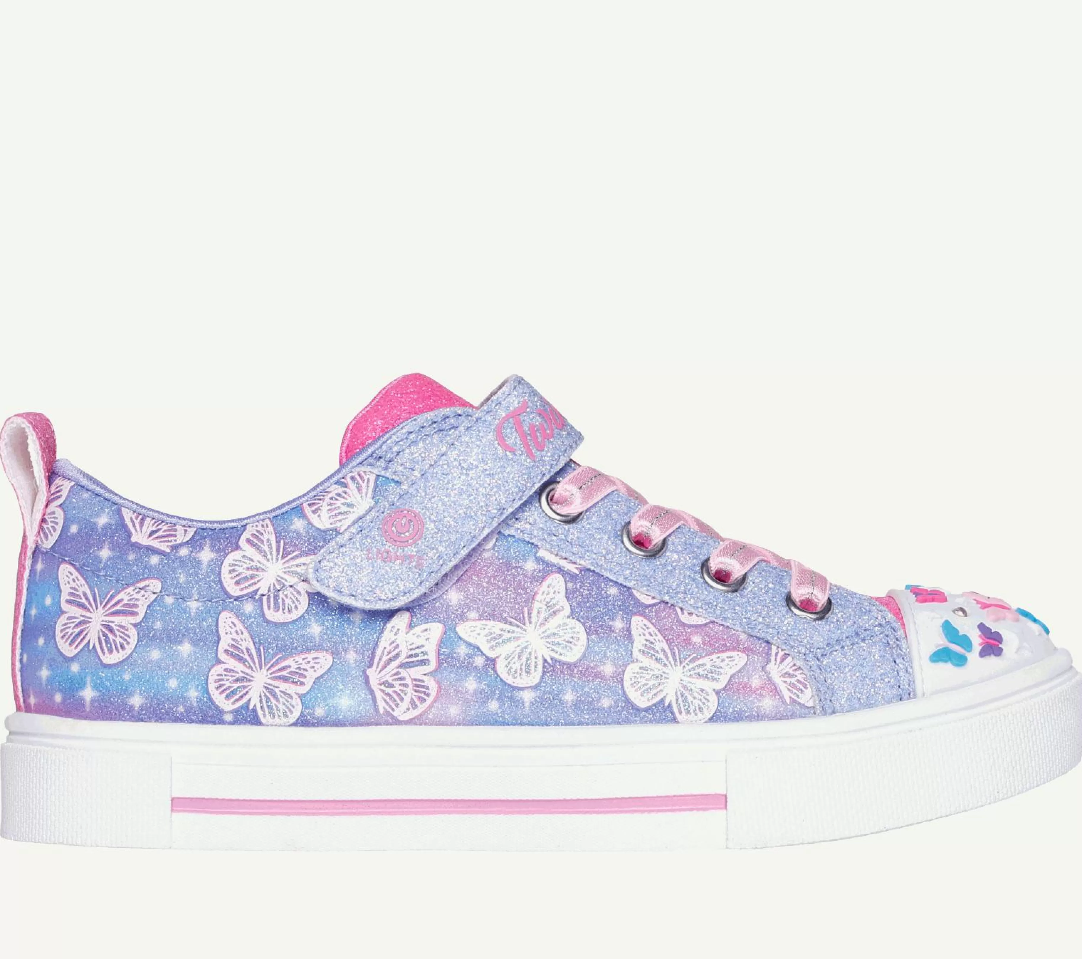 Luzes | SKECHERS Twinkle Toes: Twinkle Sparks - Ombre Flutter LAVANDA / MULTICOR