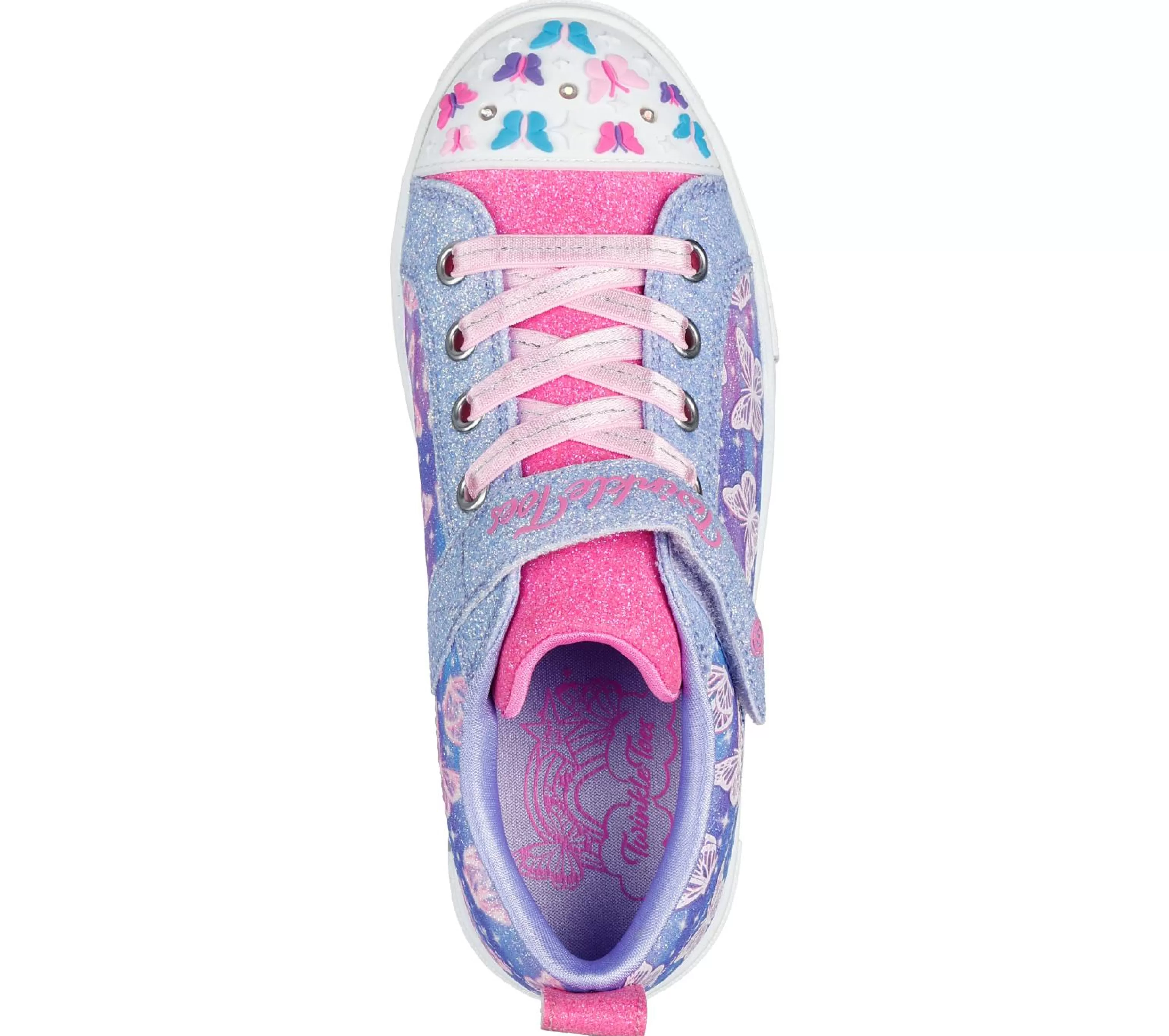 Luzes | SKECHERS Twinkle Toes: Twinkle Sparks - Ombre Flutter LAVANDA / MULTICOR