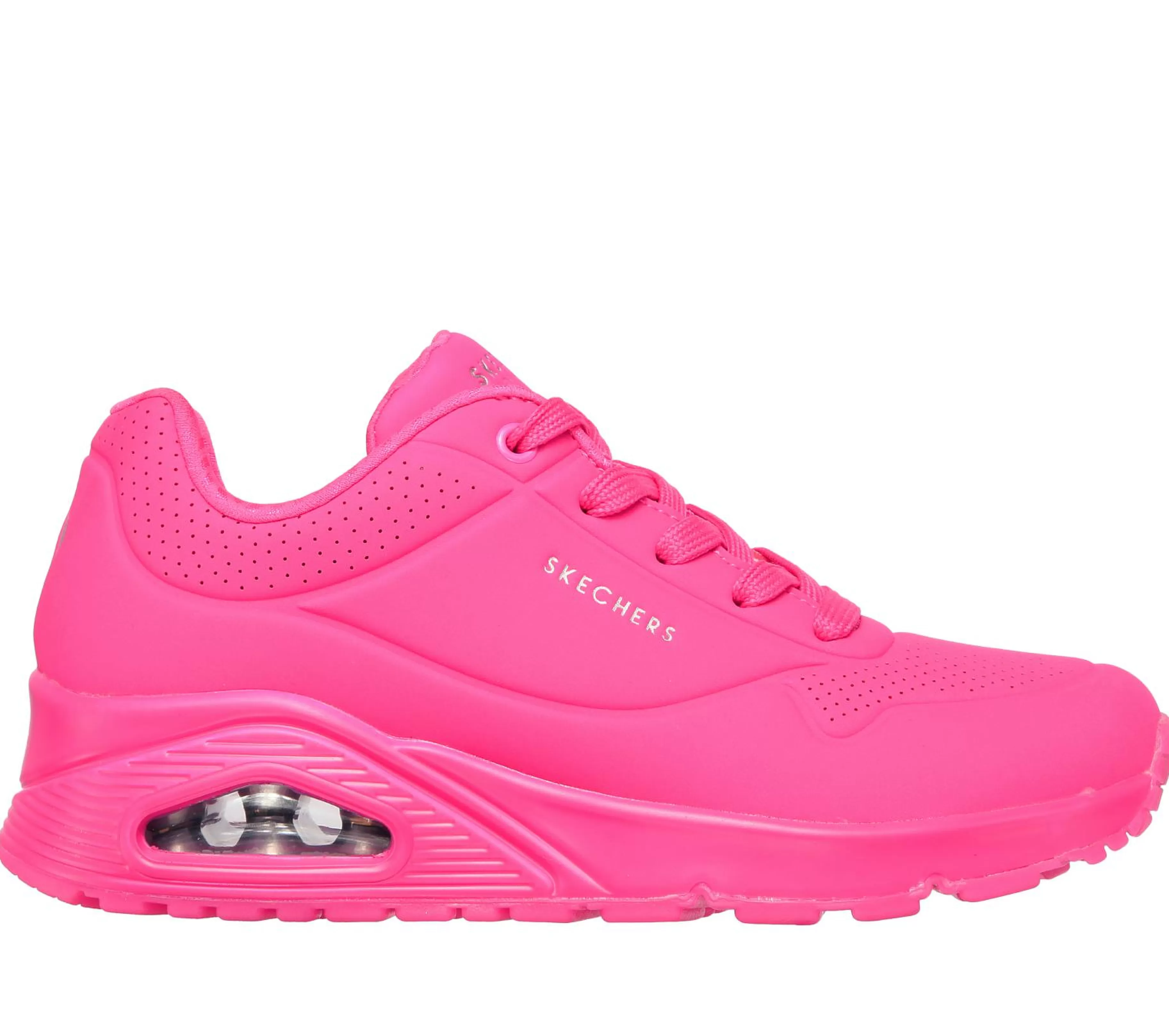 Com Atacadores | Sapatilhas | SKECHERS Uno - Night Shades ROSA CHOQUE