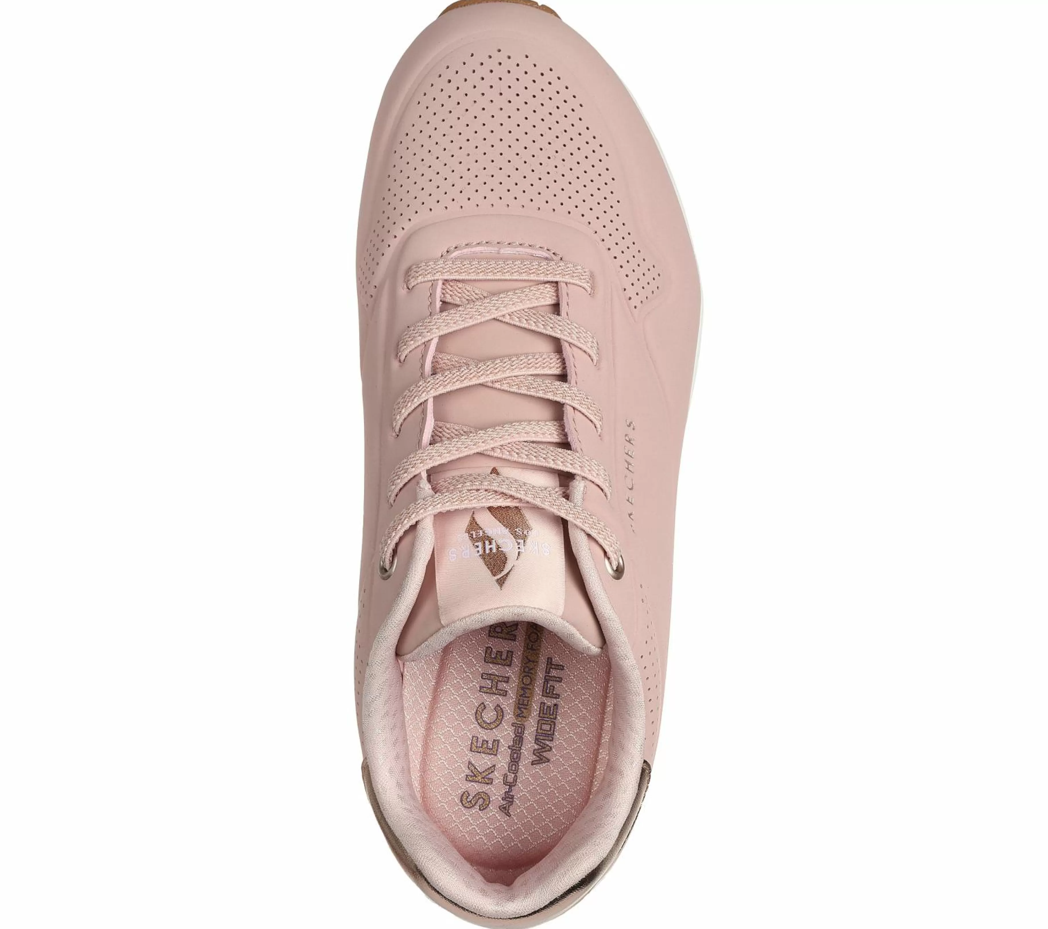 Com Atacadores | Sapatilhas Casuais | SKECHERS Uno - Shimmer Away BLUSH