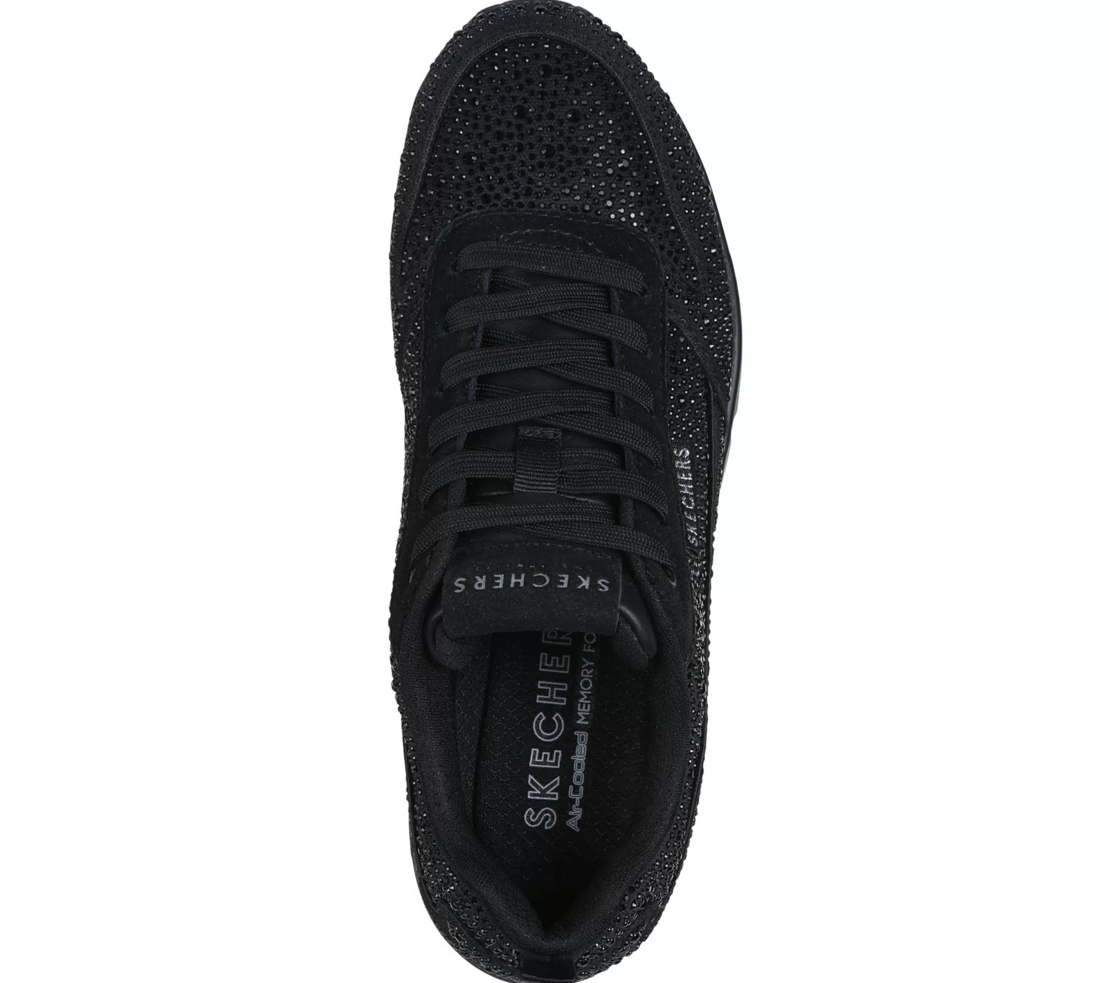 Com Atacadores | Sapatilhas Casuais | SKECHERS Uno - World Of Gems PRETO