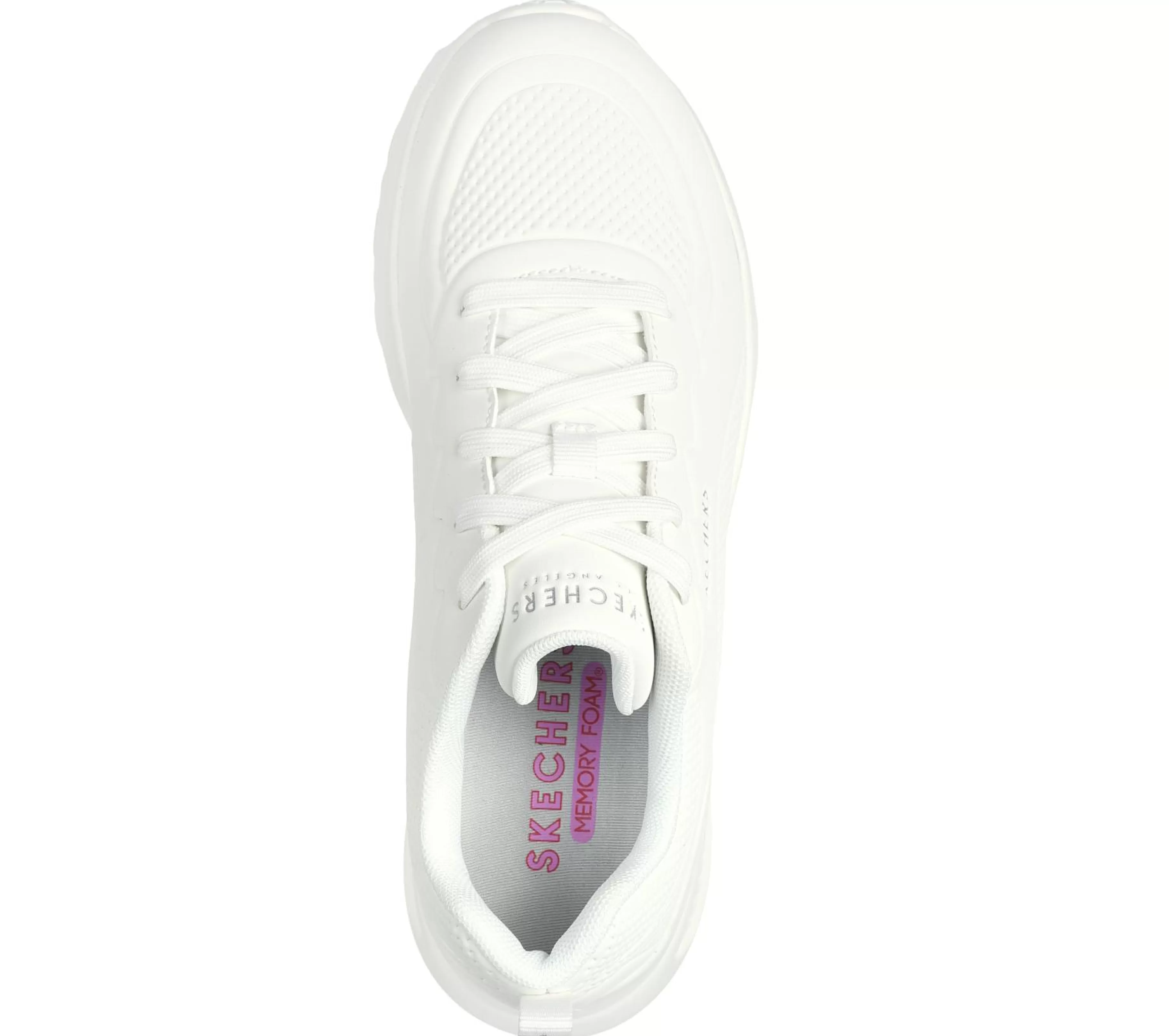 Com Atacadores | Sapatilhas Casuais | SKECHERS Uno Lite - Lighter One BRANCO