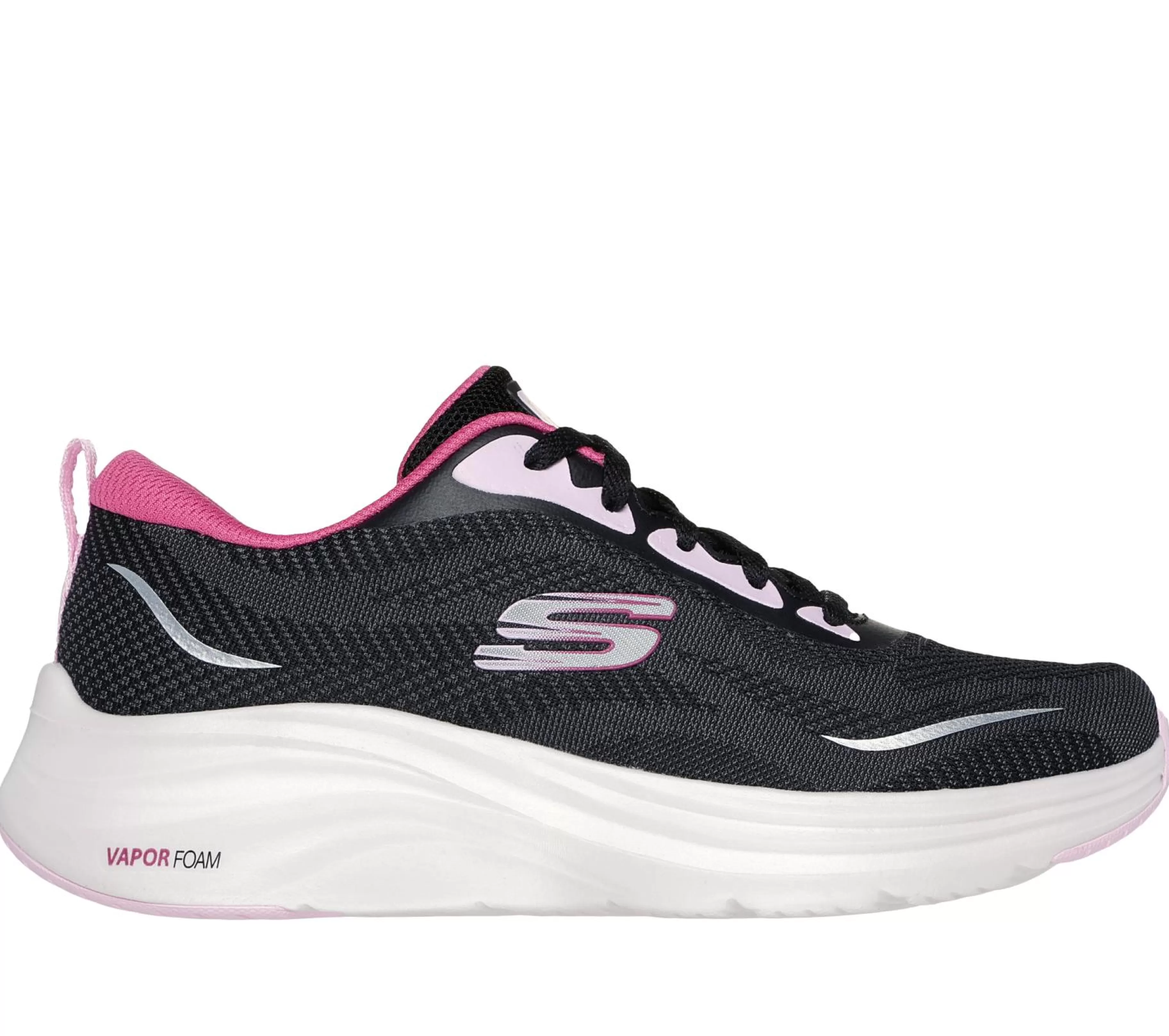 Com Atacadores | Sapatilhas | SKECHERS Vapor Foam - Smooth Ride PRETO / MULTICOR