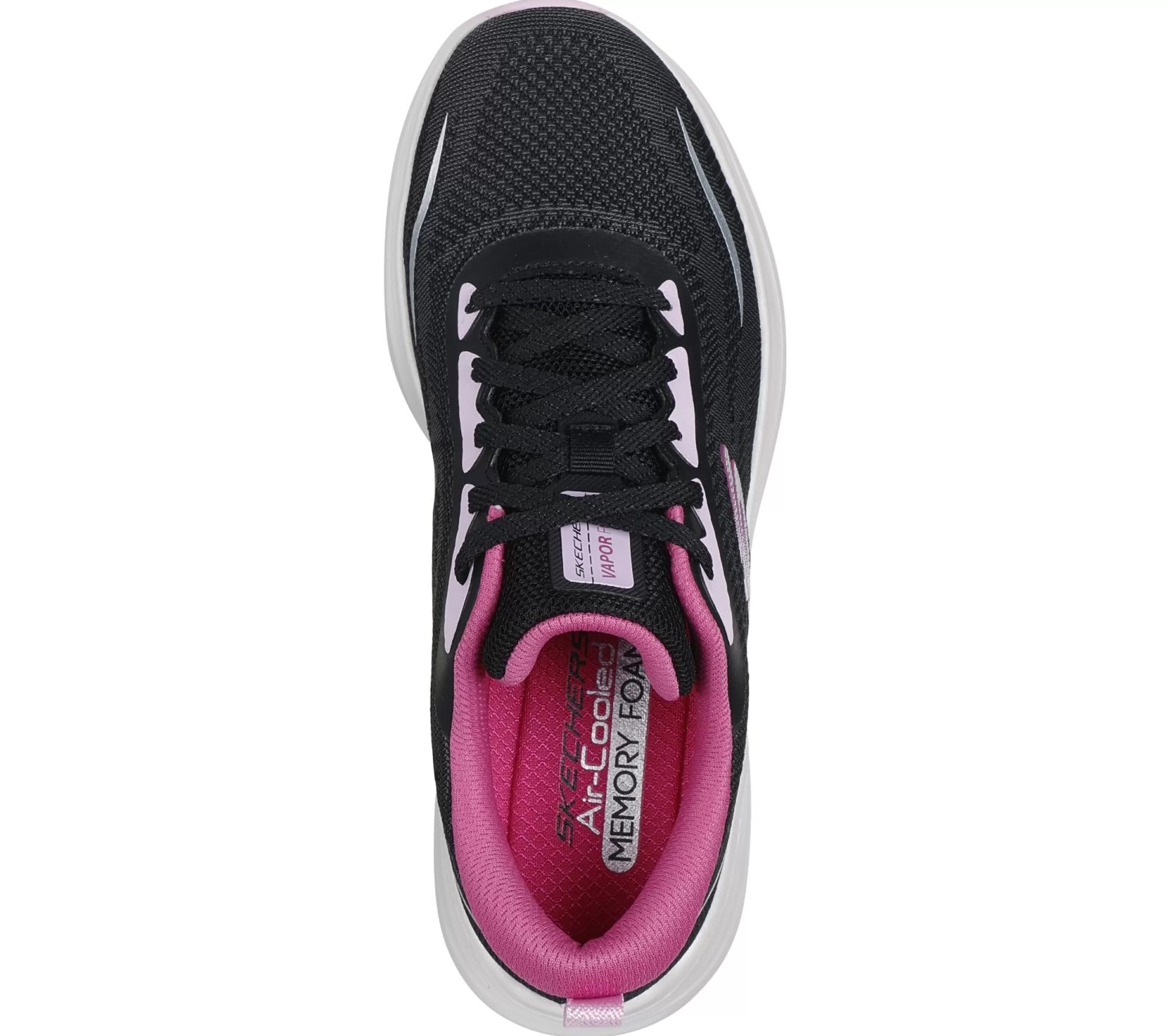 Com Atacadores | Sapatilhas | SKECHERS Vapor Foam - Smooth Ride PRETO / MULTICOR