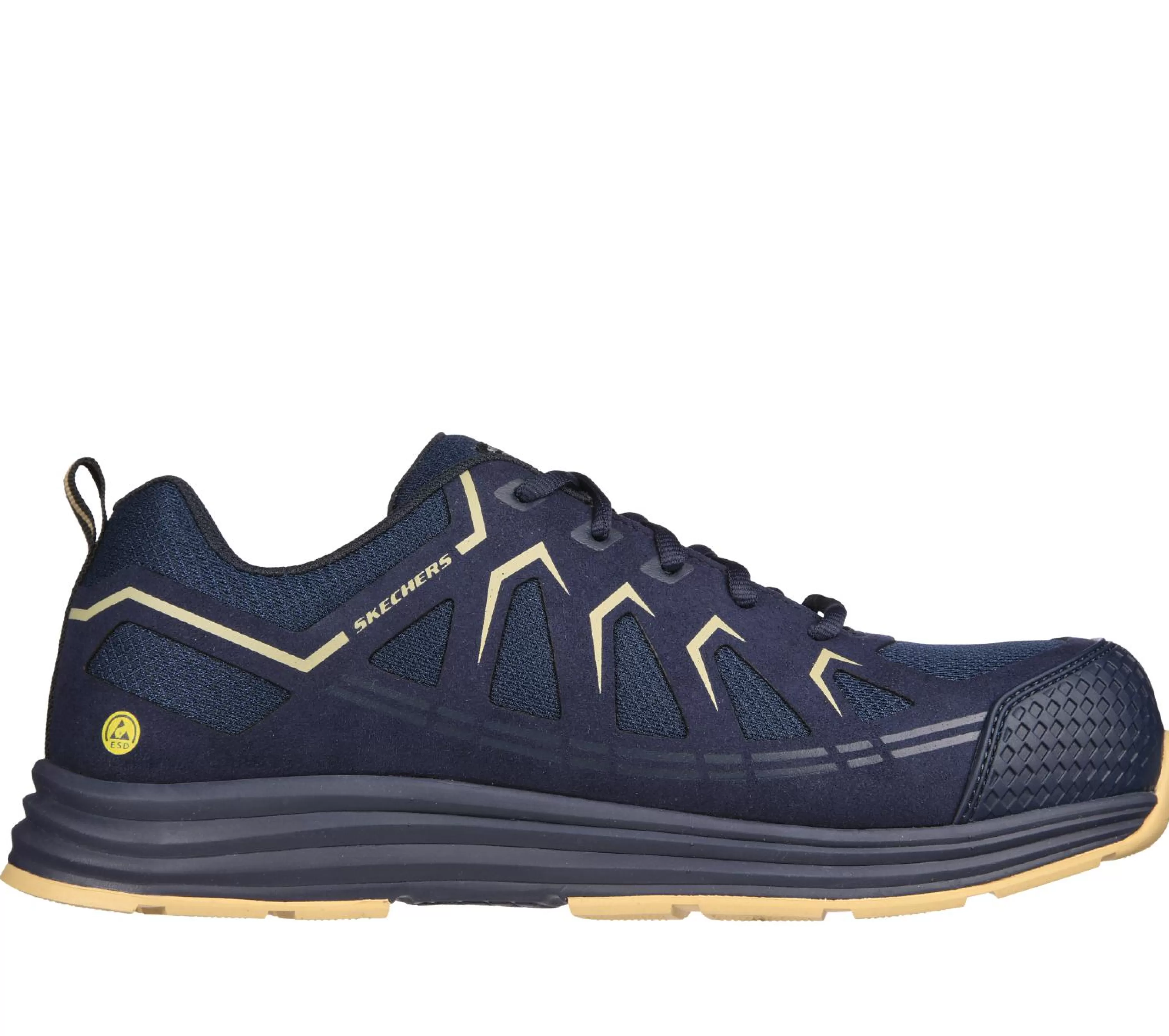 Work & Safety | SKECHERS Work: Malad II Comp Toe NAVY / CAMEL