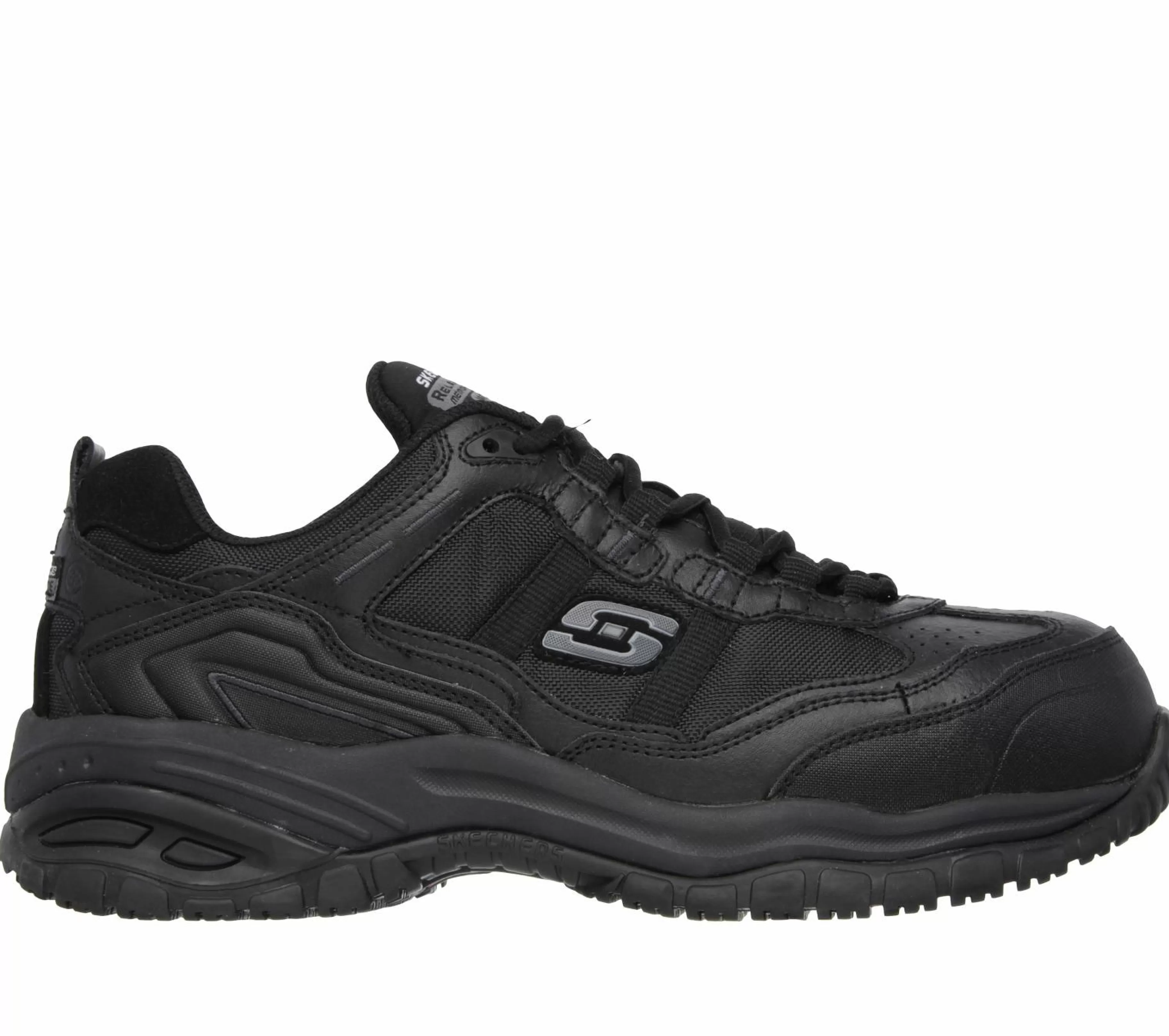 Work & Safety | SKECHERS Work Relaxed Fit: Soft Stride - Grinnell PRETO